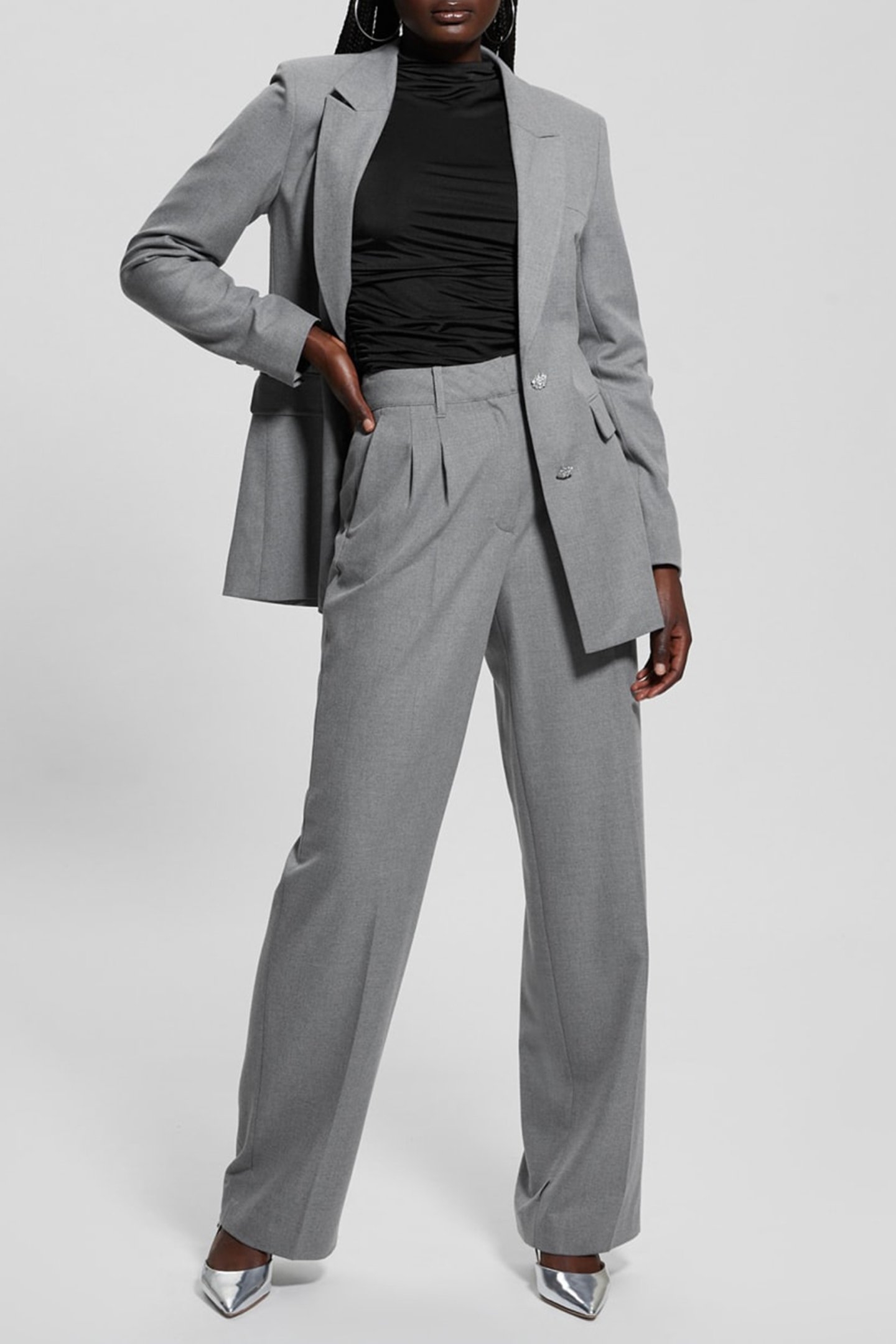 DORIS SINGLE BREAST CLOUDY GREY HEATHER 3