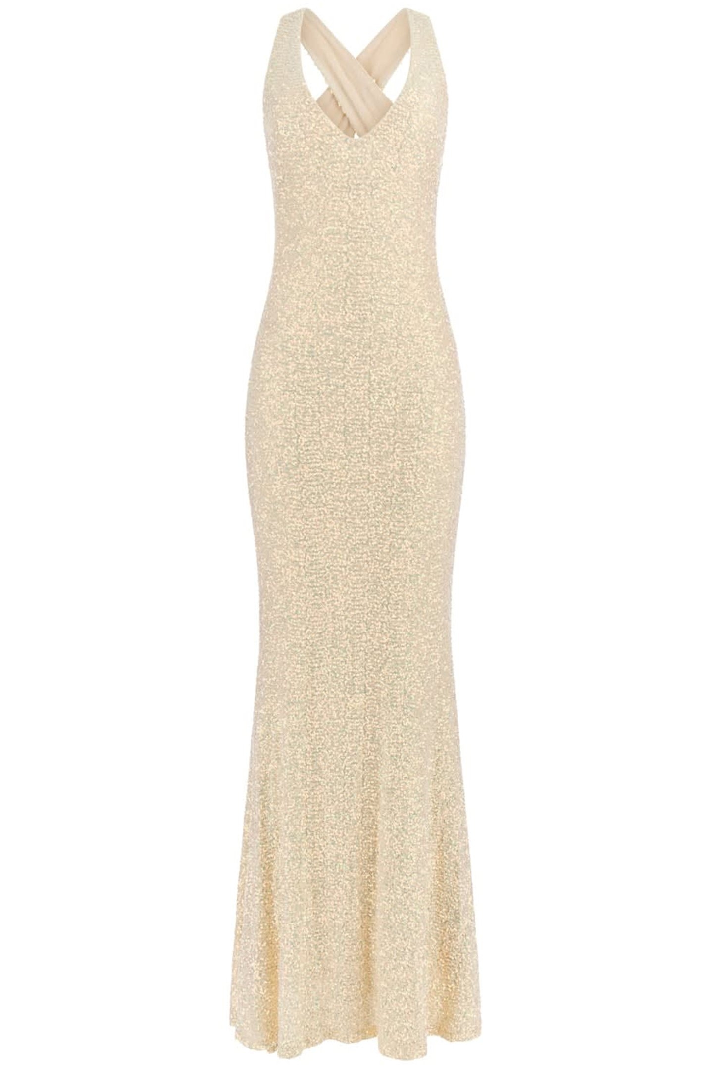 MELDON GOWN PALE PEARL MULTI 3