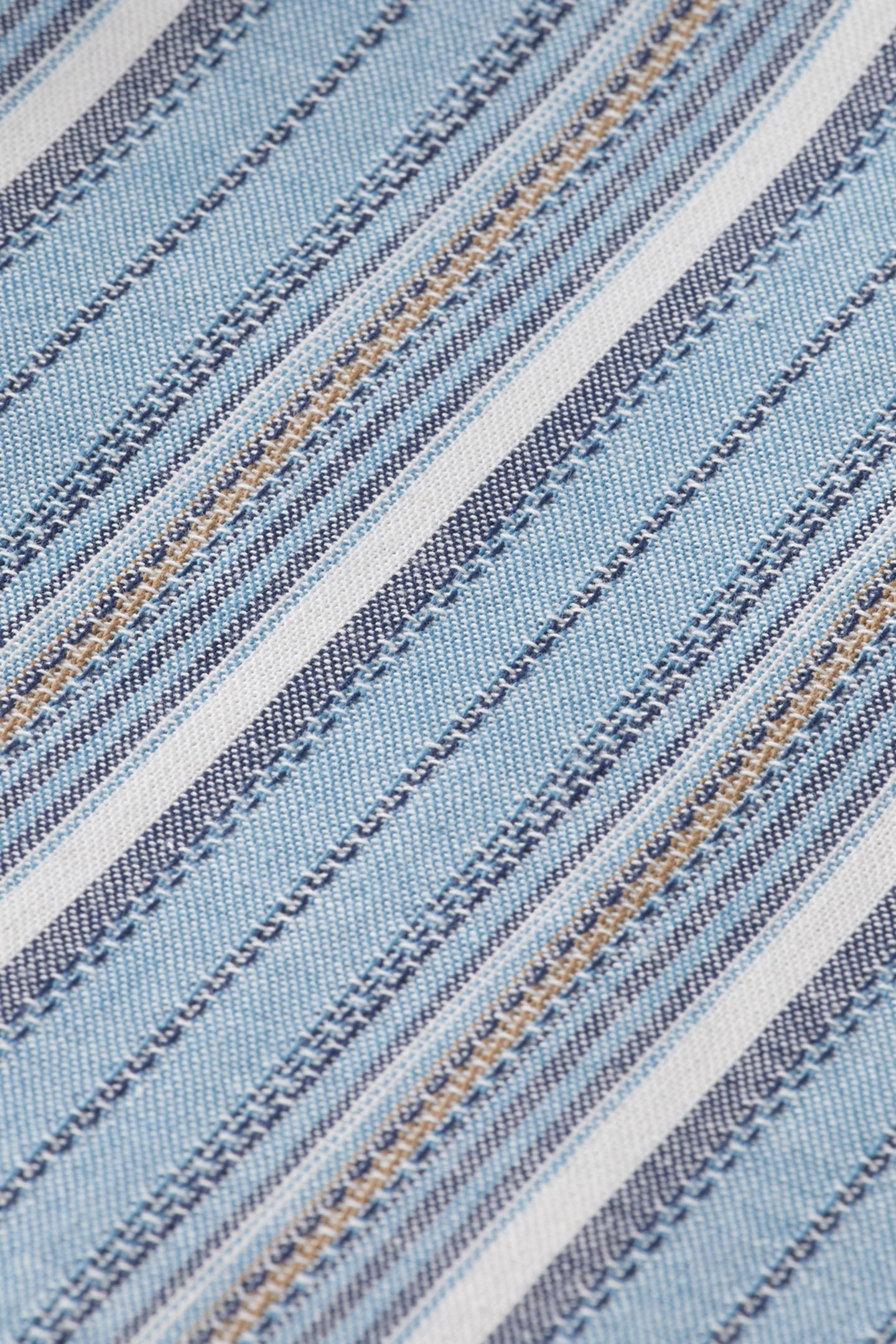 RELAXED FIT STRUCTURED MULTICOLOR STRIPE SHIRT BLUE STRIPE 3