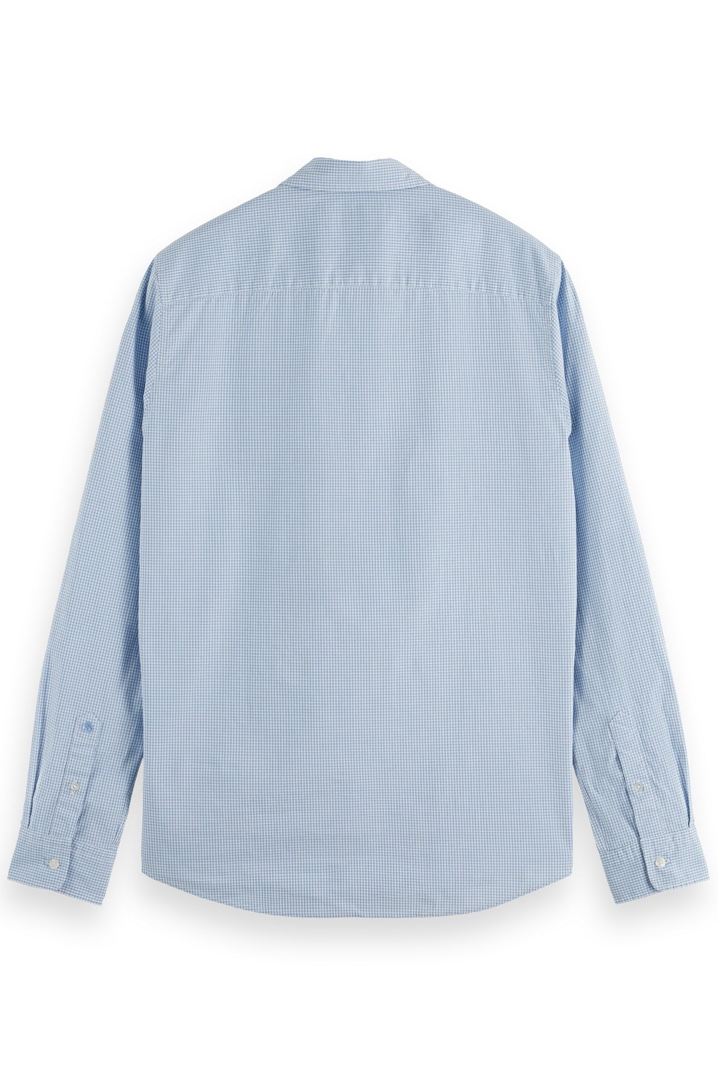 SEASONAL ESSENTIALS POPLIN CHECKED SHIRT BLUE CHECK 2