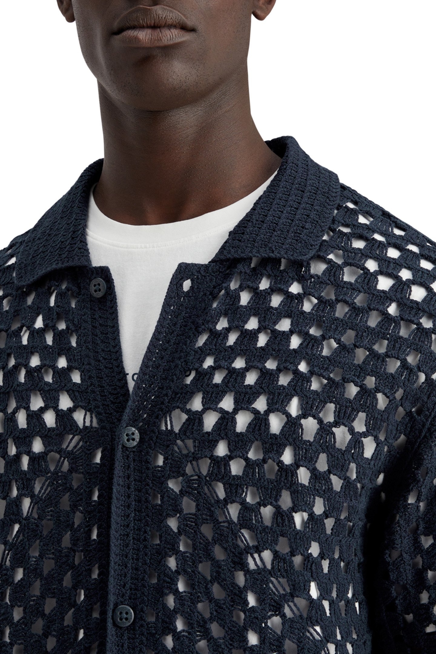 CROCHET KNITTED POLO SHORT SLEEVE NIGHT 6