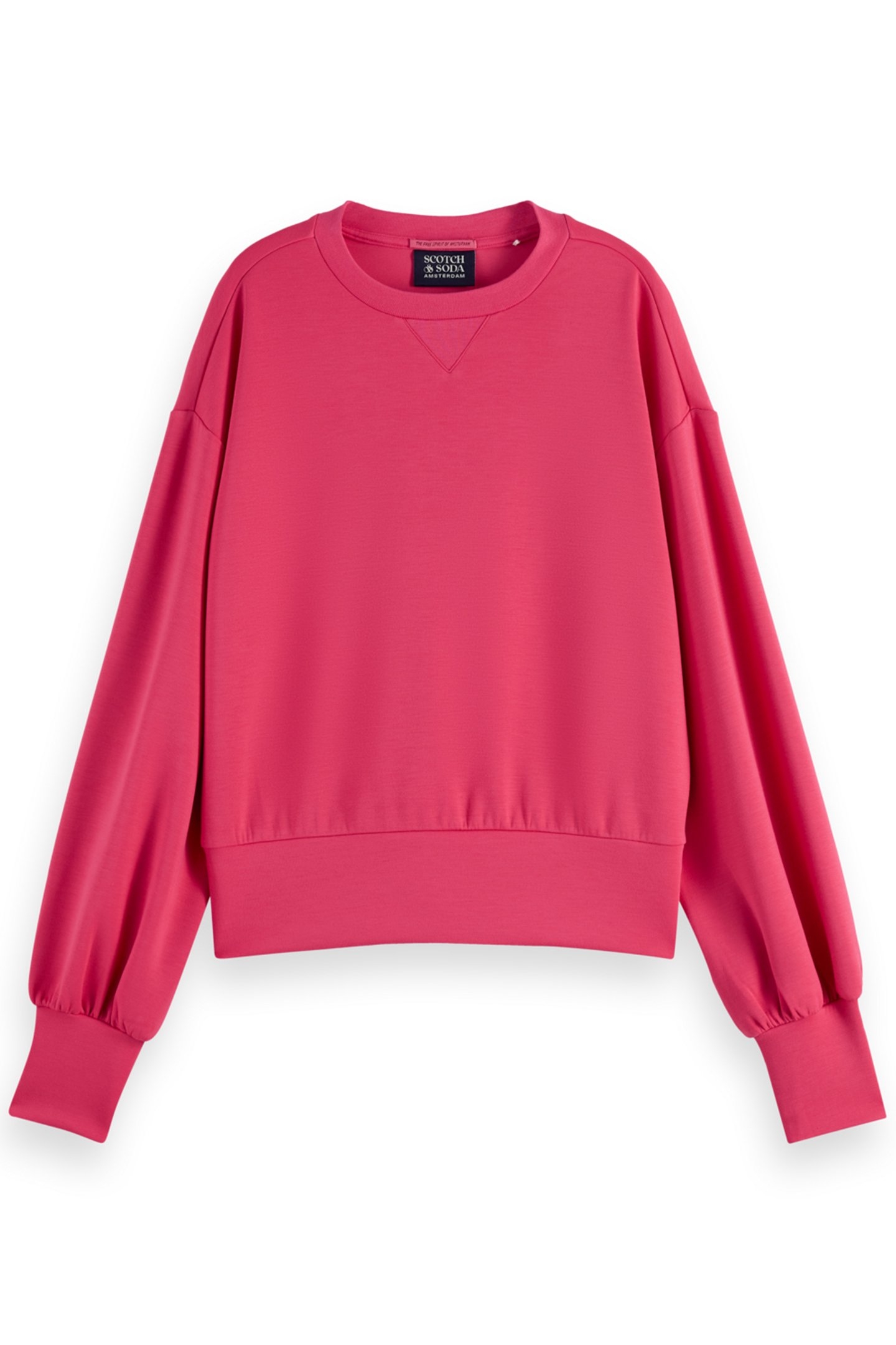 MODAL SWEATSHIRT BRIGHT RASPBERRY 1