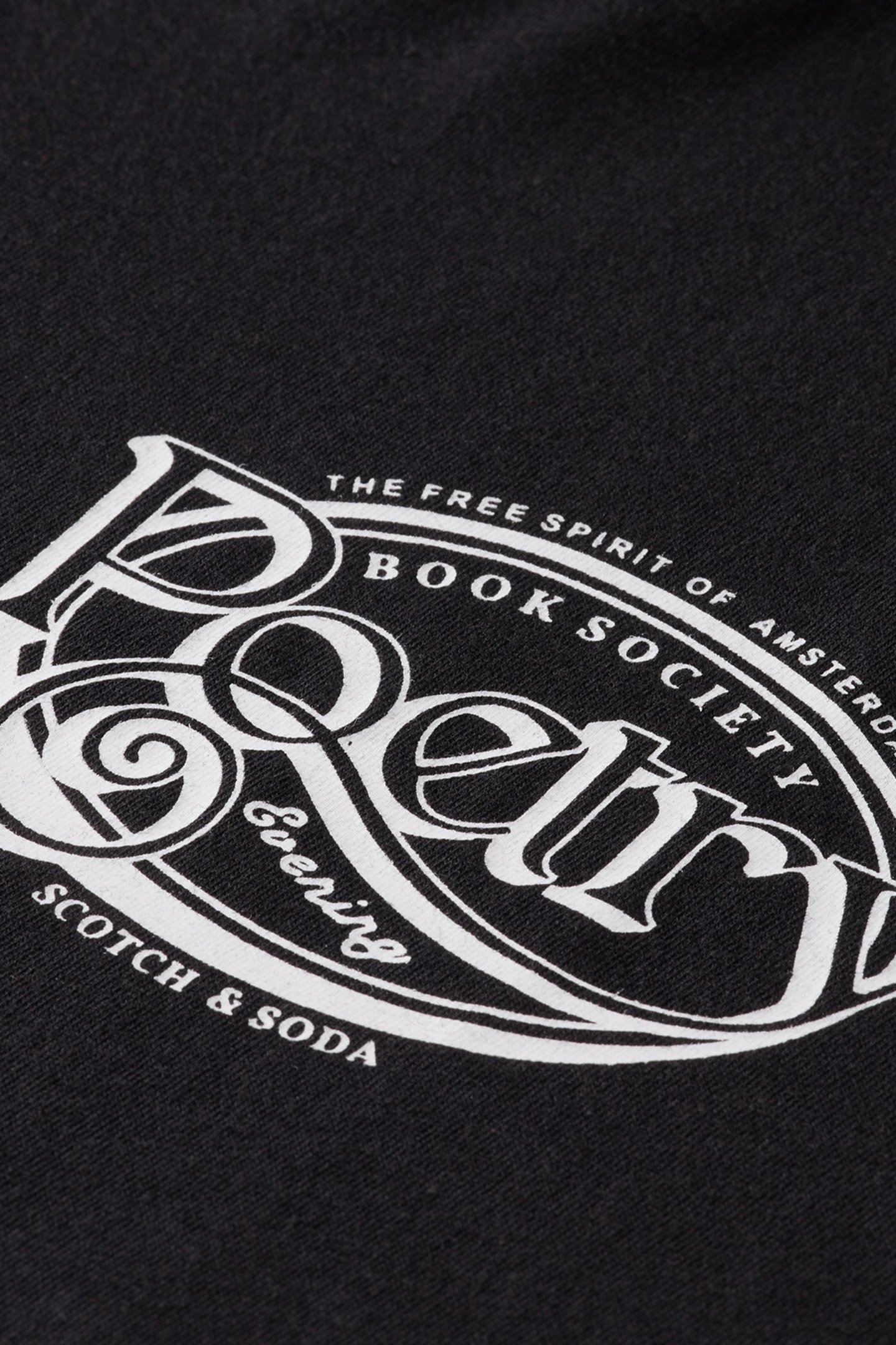 REGULAR FIT T-SHIRT WITH SMALL CHEST ARTWORK EVENING BLACK 7