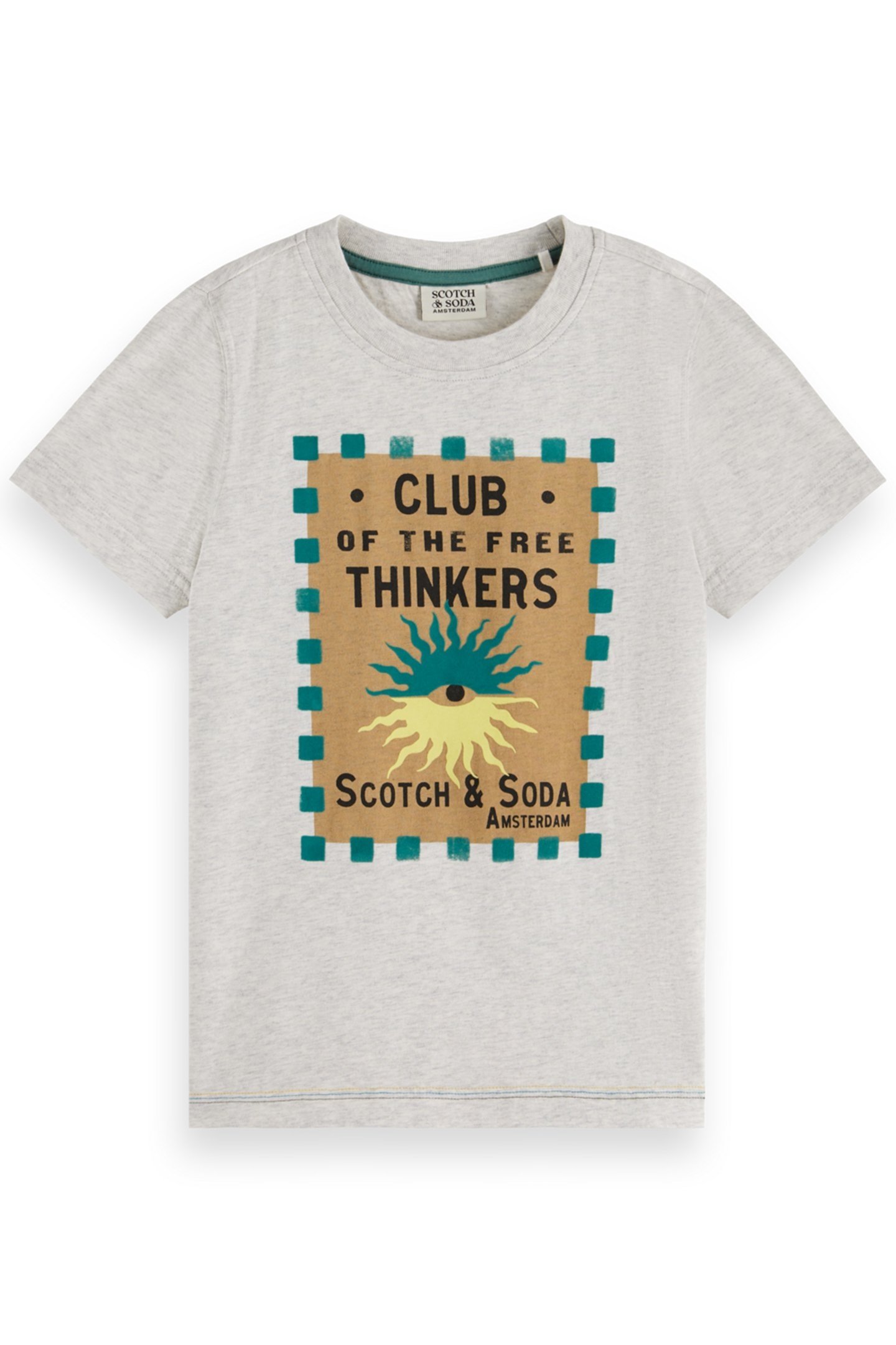 BOY REGULAR-FIT ARTWORK T-SHIRT LIGHT GREY MELANGE 1