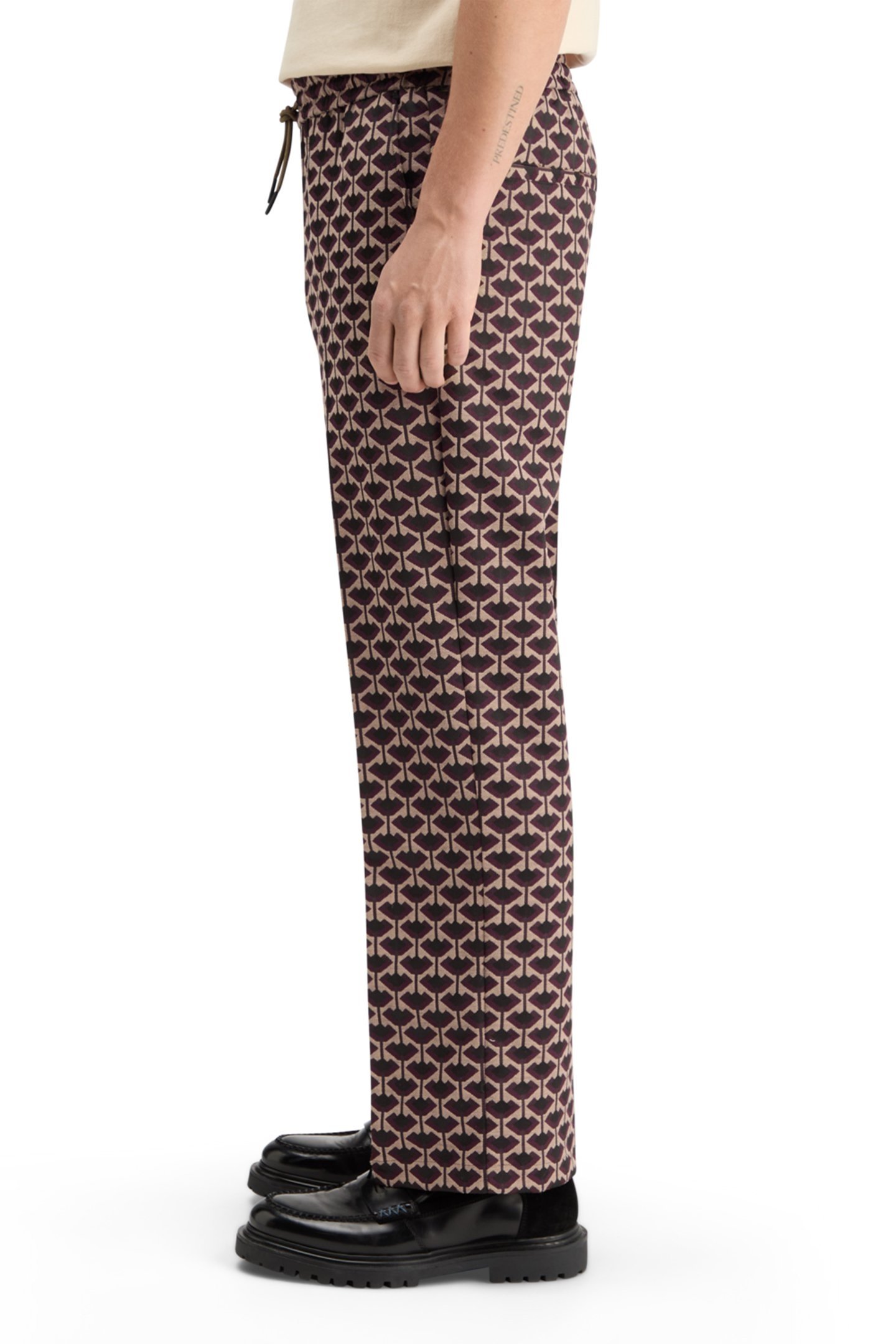 STRAIGHT FIT JACQUARD JOGGER GEO TULIP 7