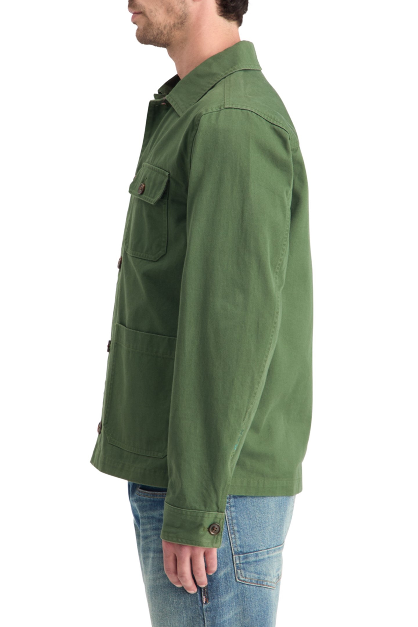 HEAVY TWILL WORKER JACKET PINE GREEN 6