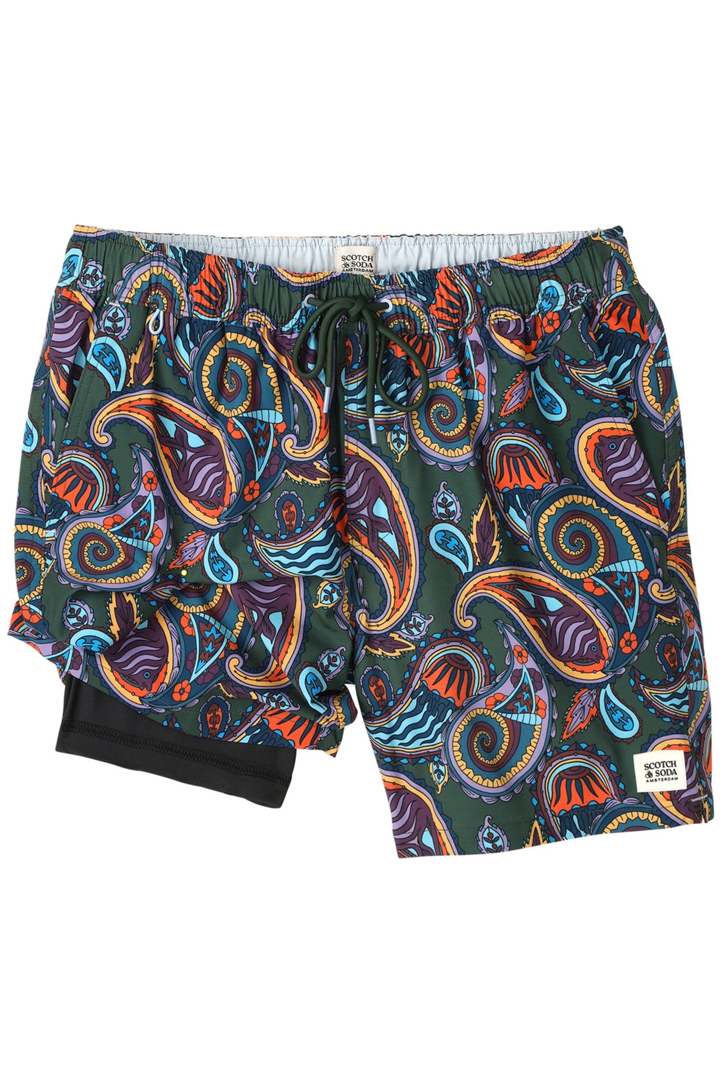 MIAMI ICE SWIM TRUNK DARK GREEN 3