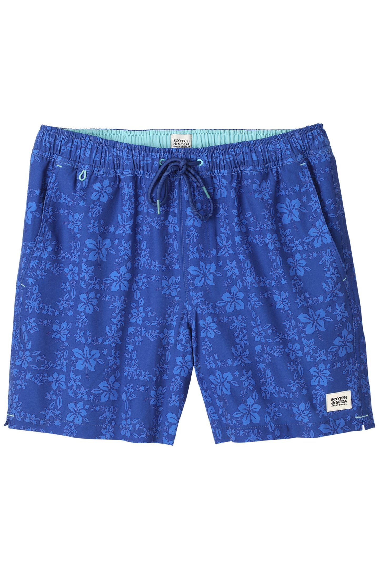FLORAL MAZE SWIM TRUNK NAVY/BRIGHT 1