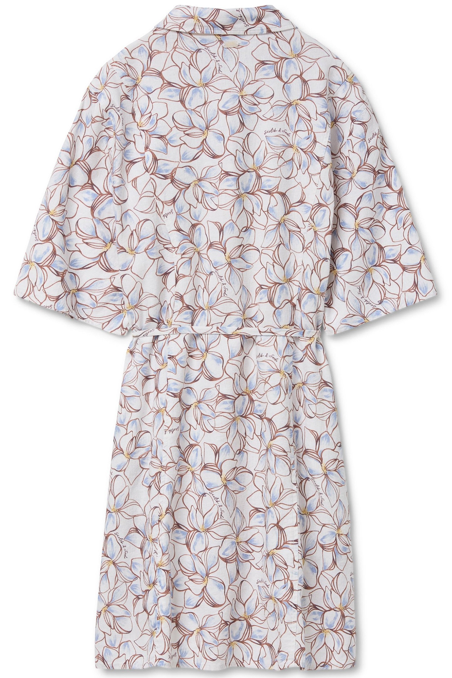 MINI SHIRT DRESS SUMMER SKETCHED FLORAL 4