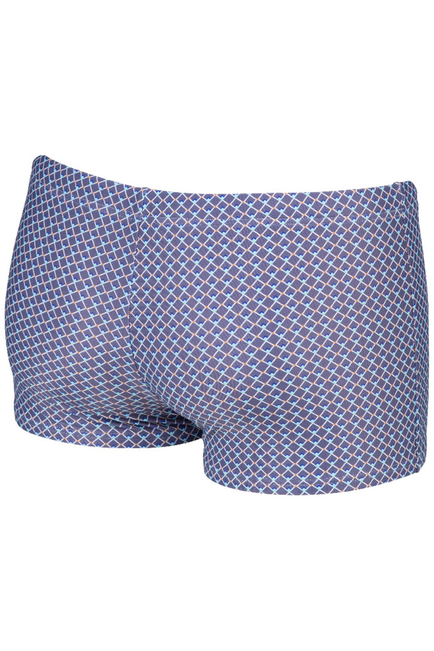 MEN'S SWIM SHORT ALLOVER GREY BLUE MULTI 7