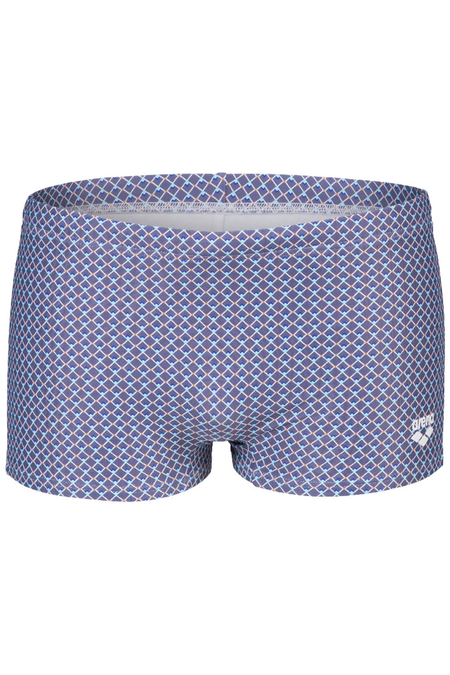 MEN'S SWIM SHORT ALLOVER GREY BLUE MULTI 4