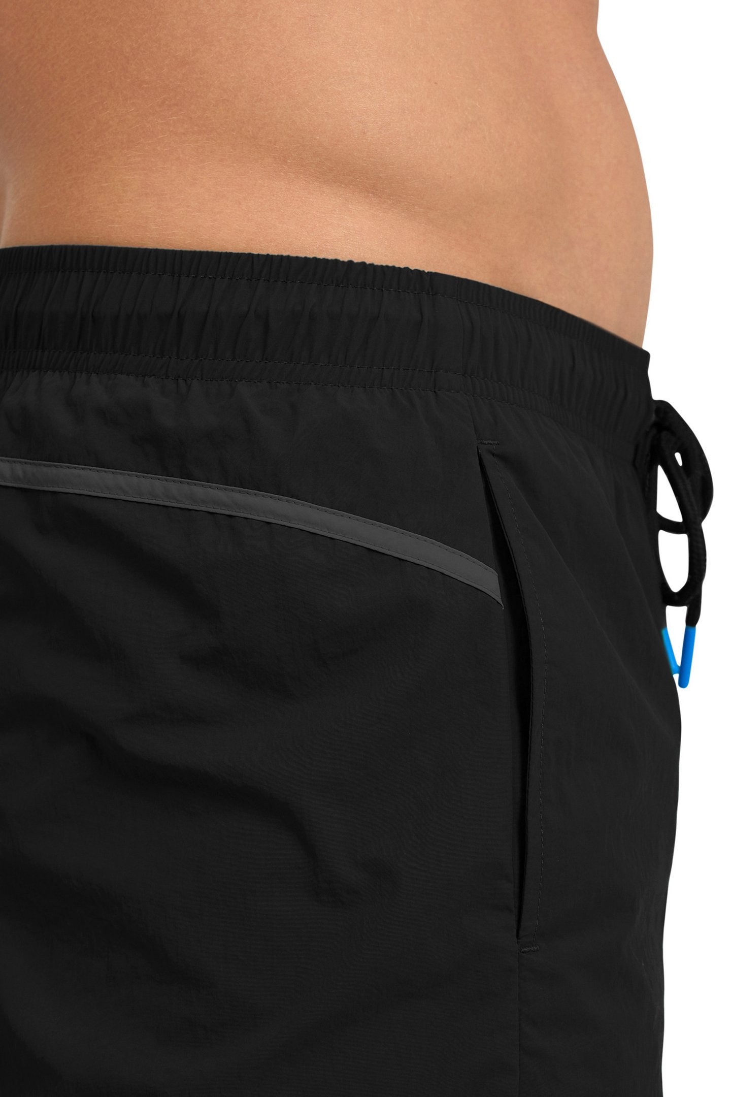 MEN'S ARENA PRO_FILE BEACH SHORT BLACK-ASPHALT-GOLD 4