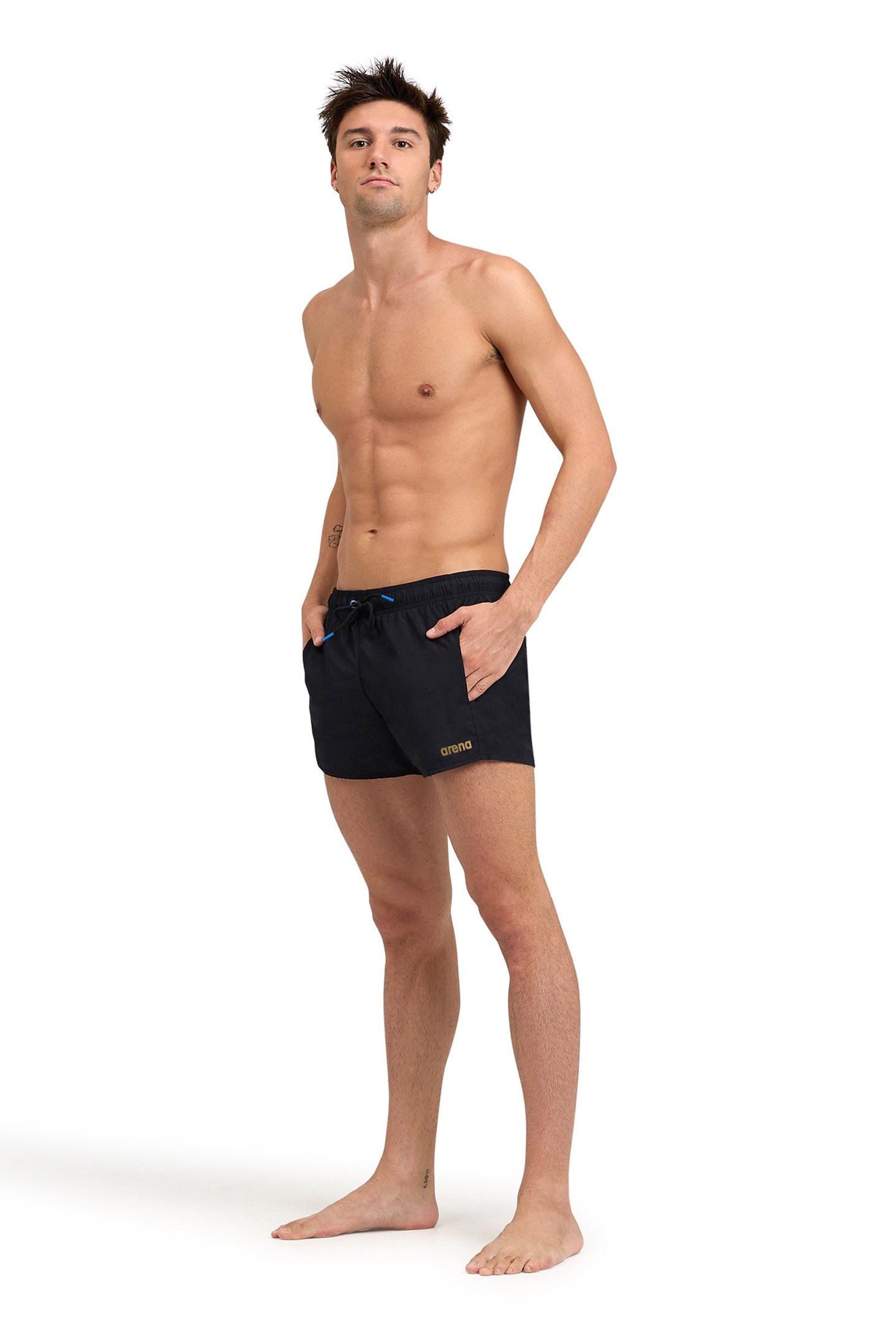 MEN'S ARENA PRO_FILE BEACH X-SHORT BLACK-ASPHALT-GOLD 3