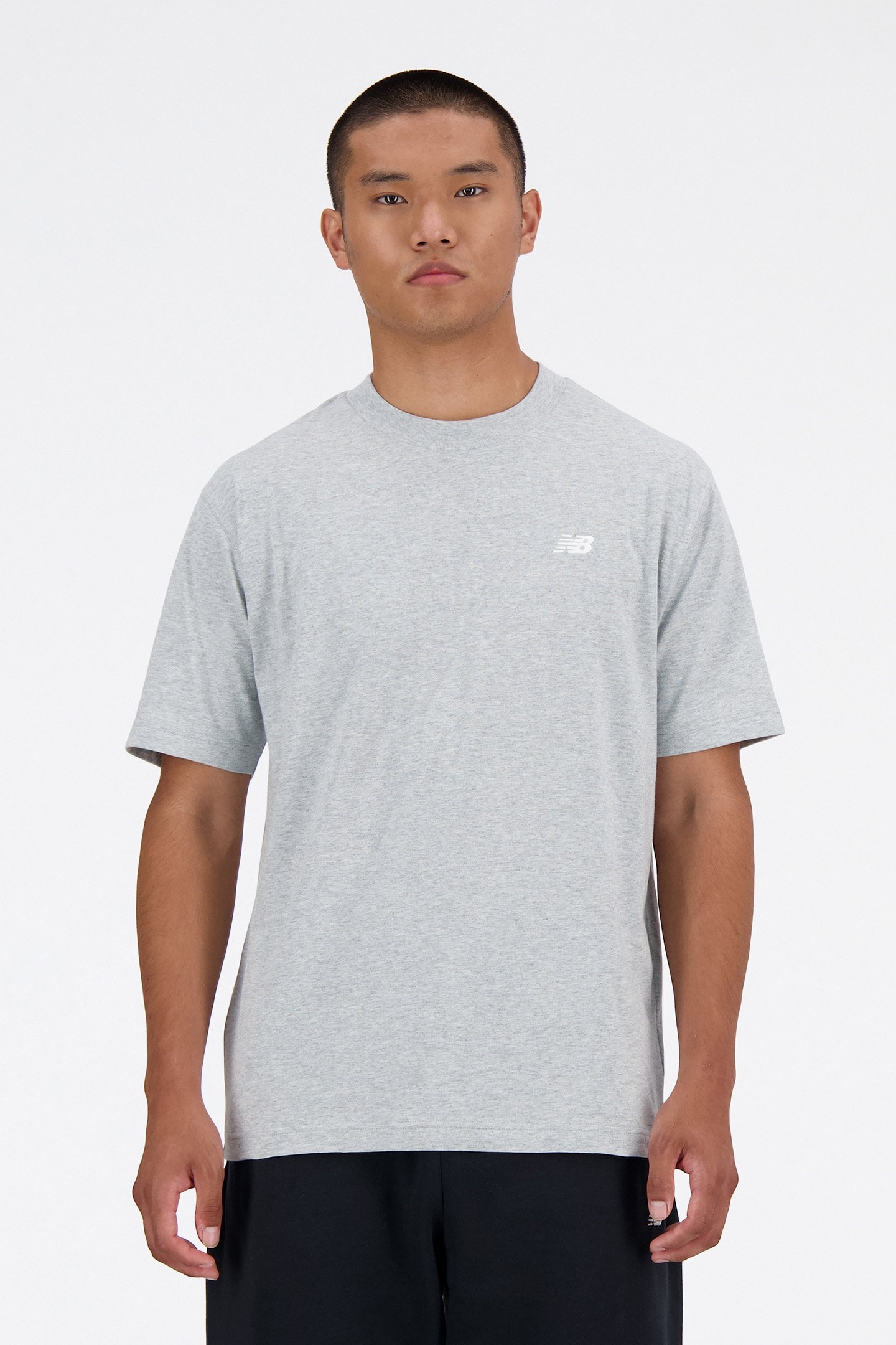 ATHLETICS COTTON T-SHIRT IN GREY 1