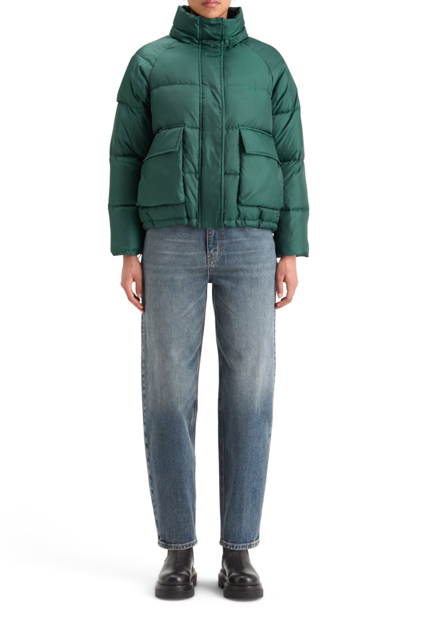 SHORT RIPSTOP PUFFER CYPRESS GREEN 3