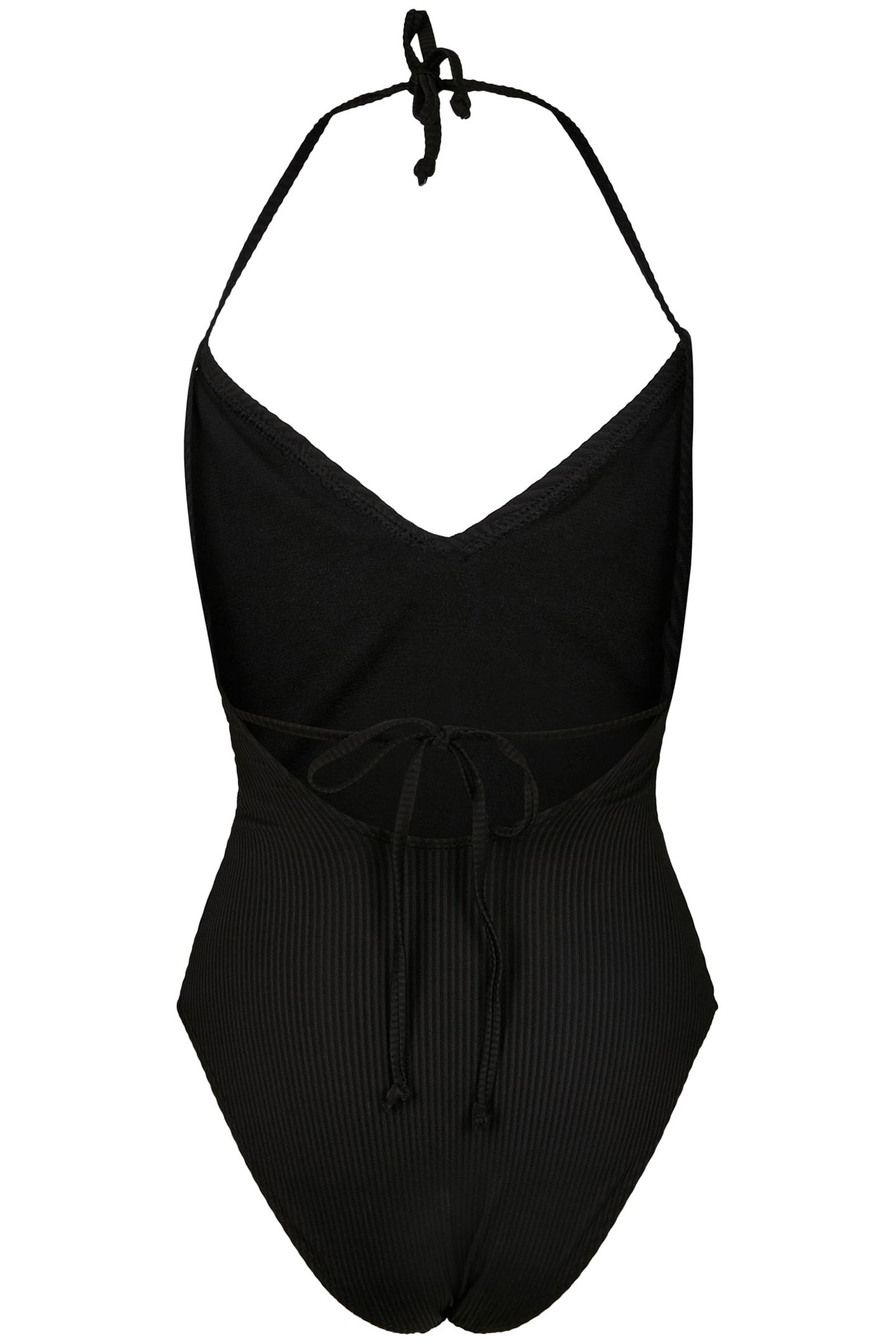 LADIES RIB SWIMSUIT BLACK 2