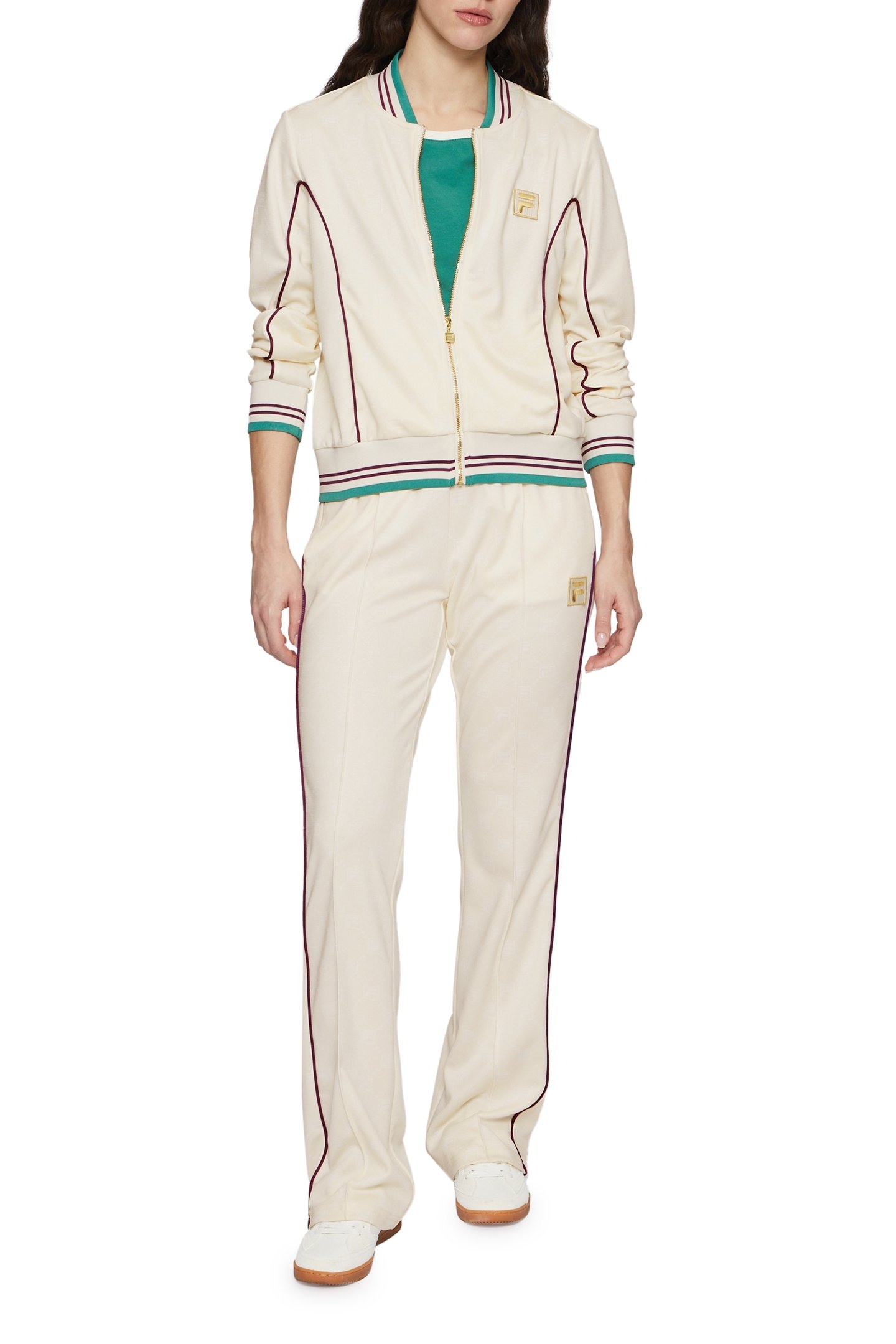 LAMIM TRACK PANTS ANTIQUE WHITE F-BOX MONOGRAM AOP 3