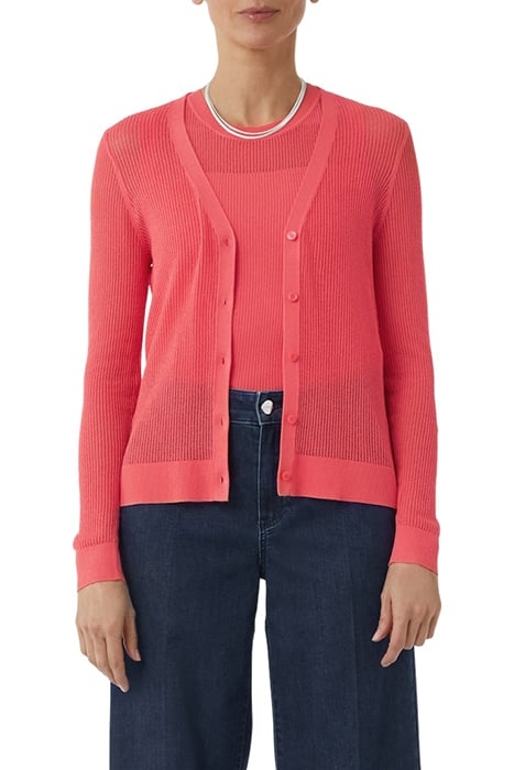 COMMA CARDIGAN CORAL 1