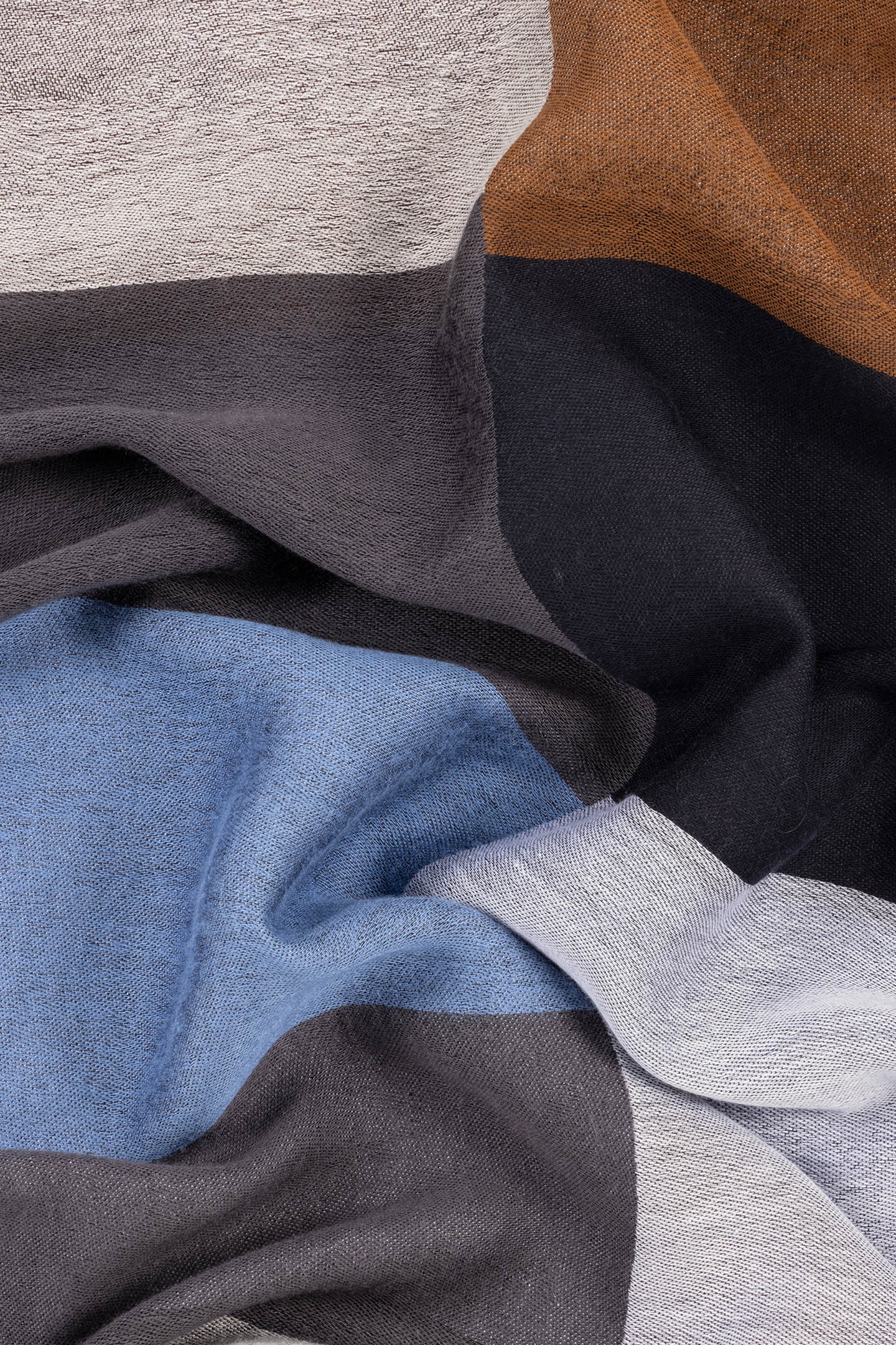 SCARF OVERLAP CHECK MULTI COLOURED 3