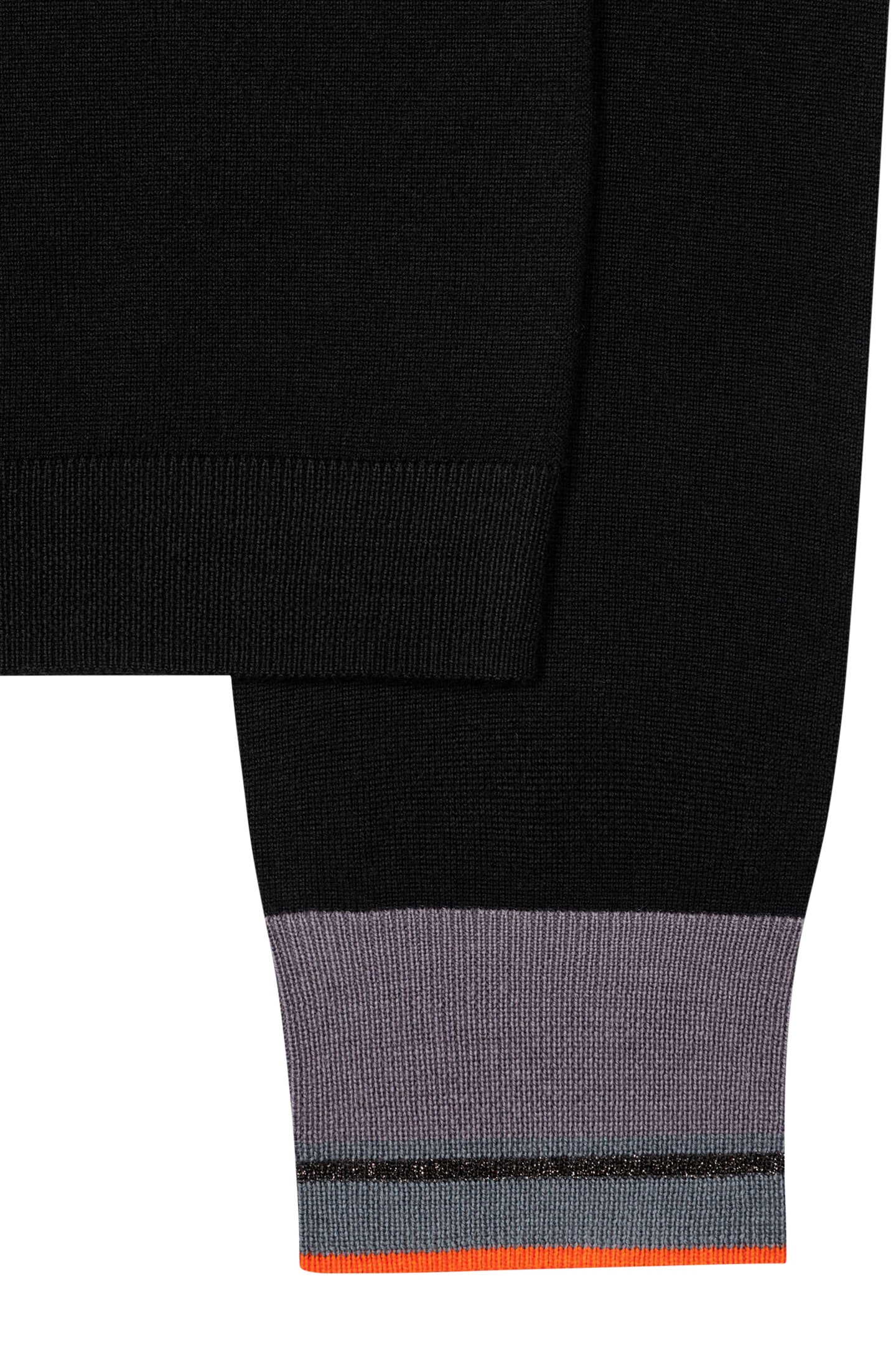 KNITTED SWEATER CREW NECK BLACK 5