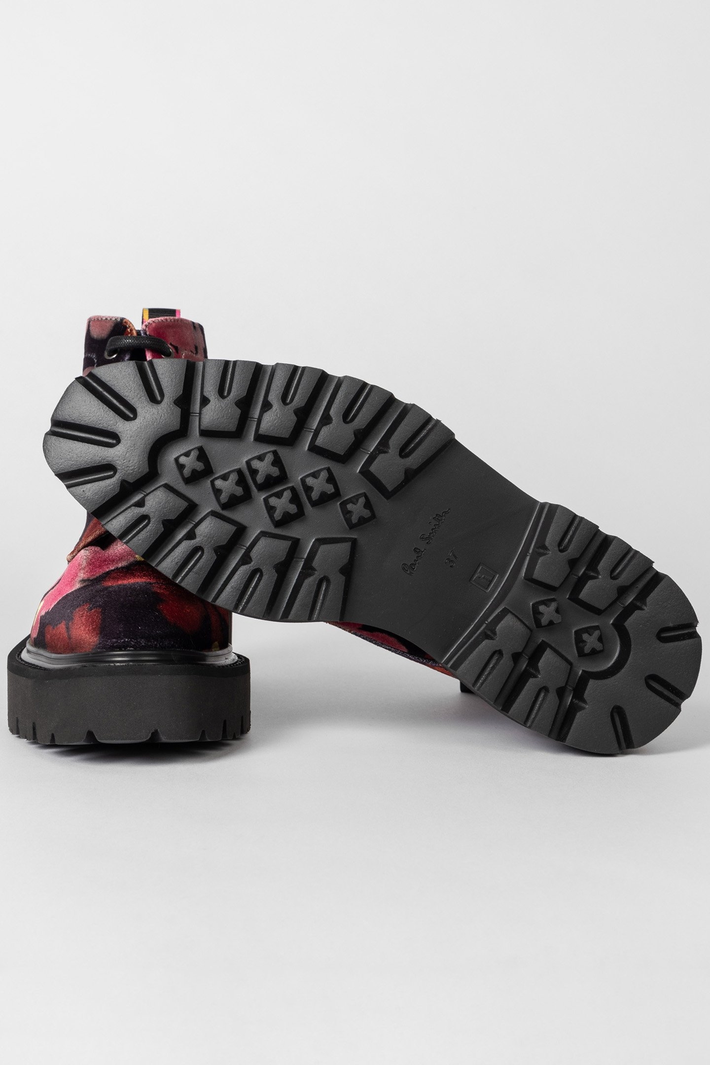 SHOE MORELLO FLOWER PRINT DARK RUST 5