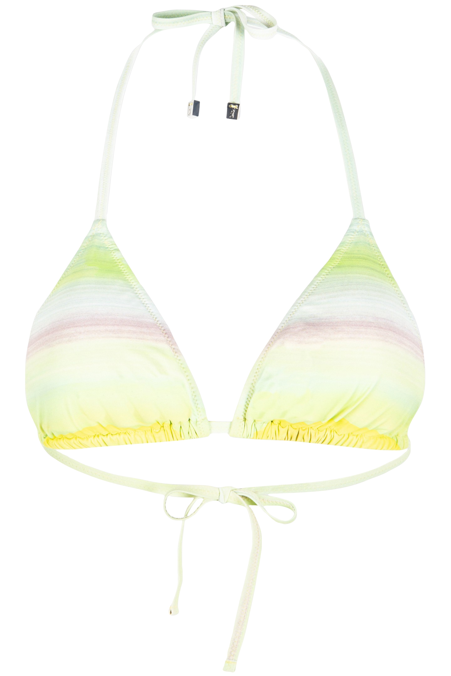 WOMEN TOP BIKINI TRIANGLE YELLOW 1