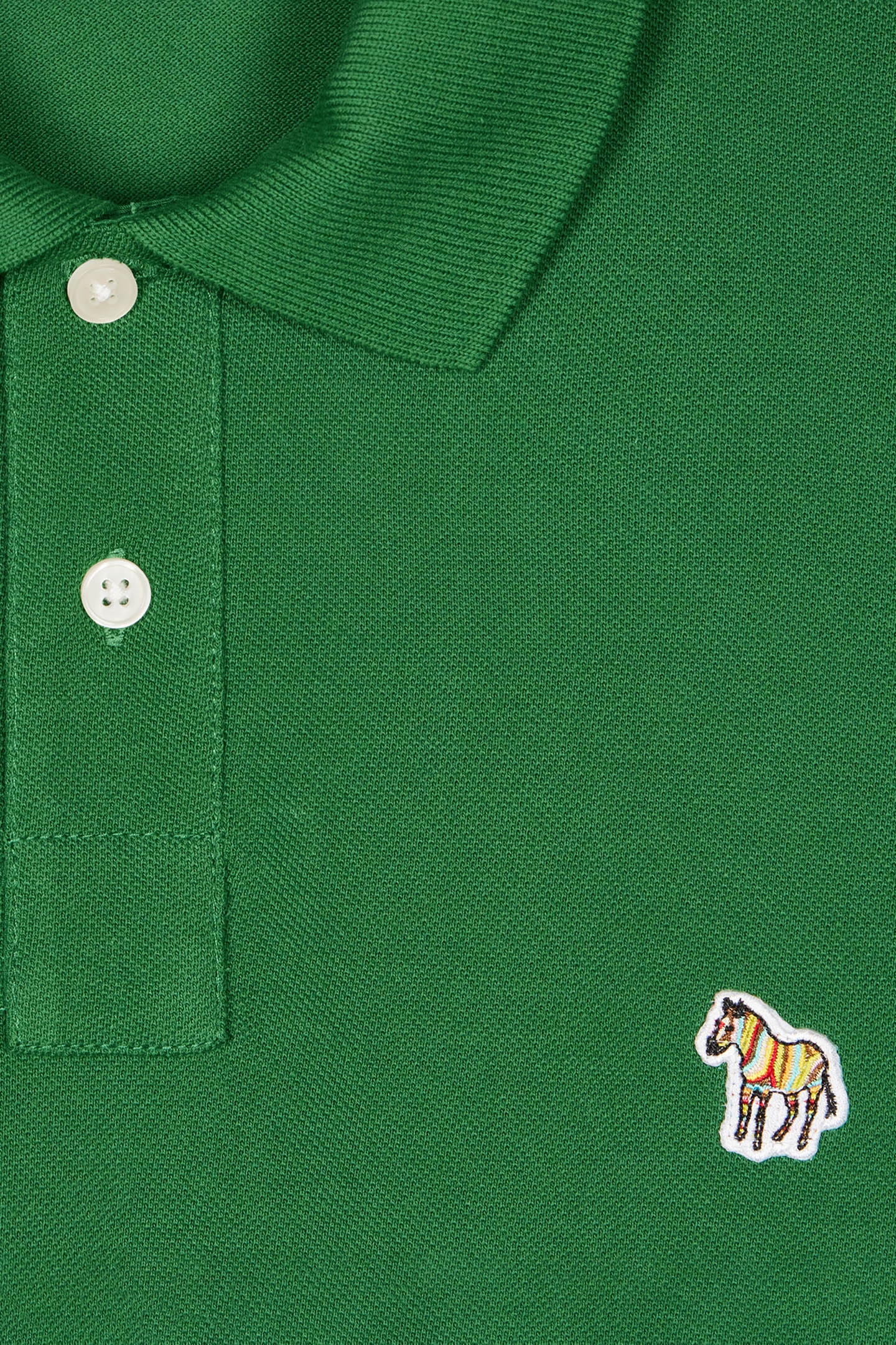 REG FIT SS POLO SHIRT ZEBRA EMERALD 2