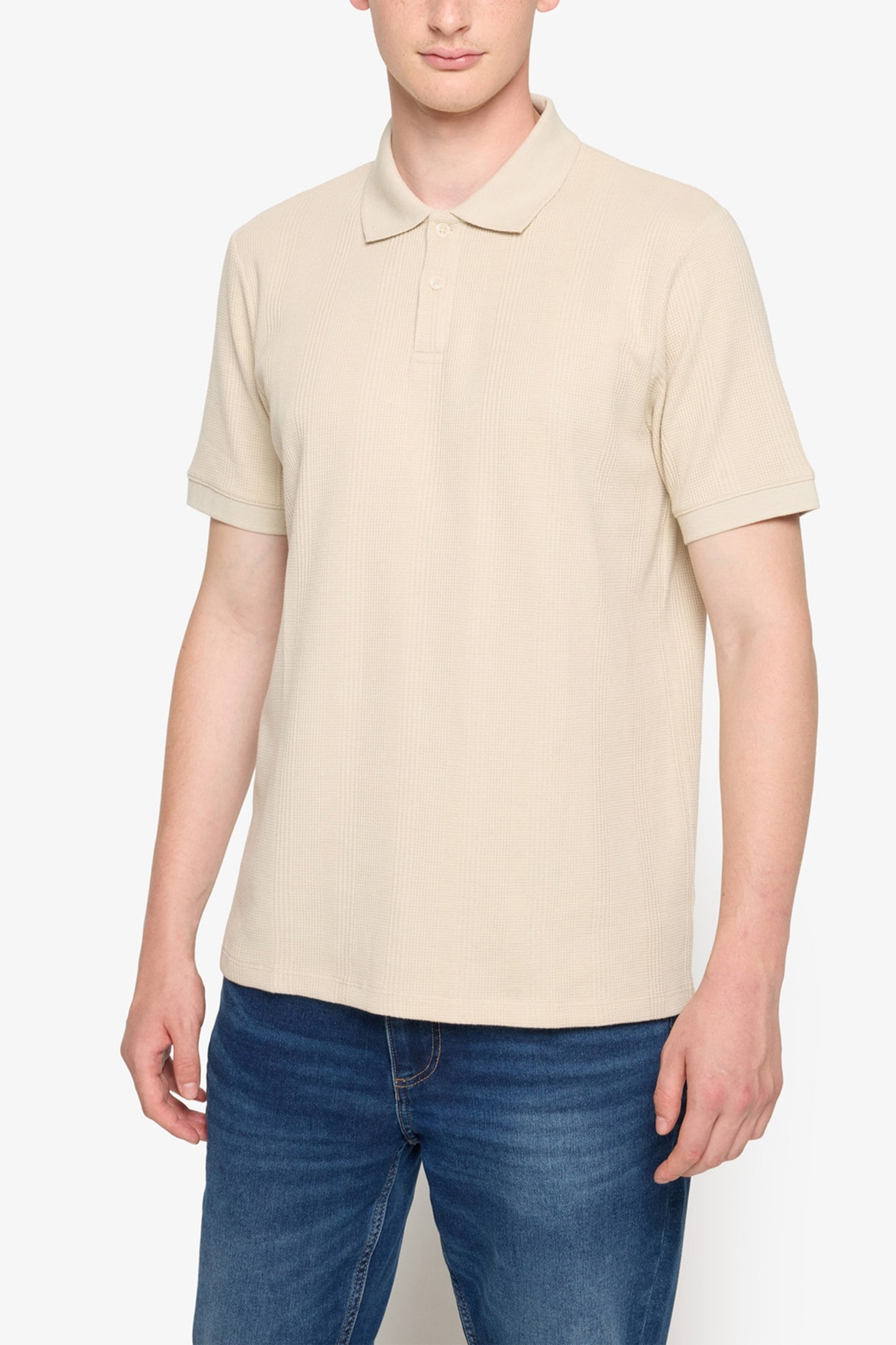 OLAUSI STRUCTURED POLO SAFARI SAND 1