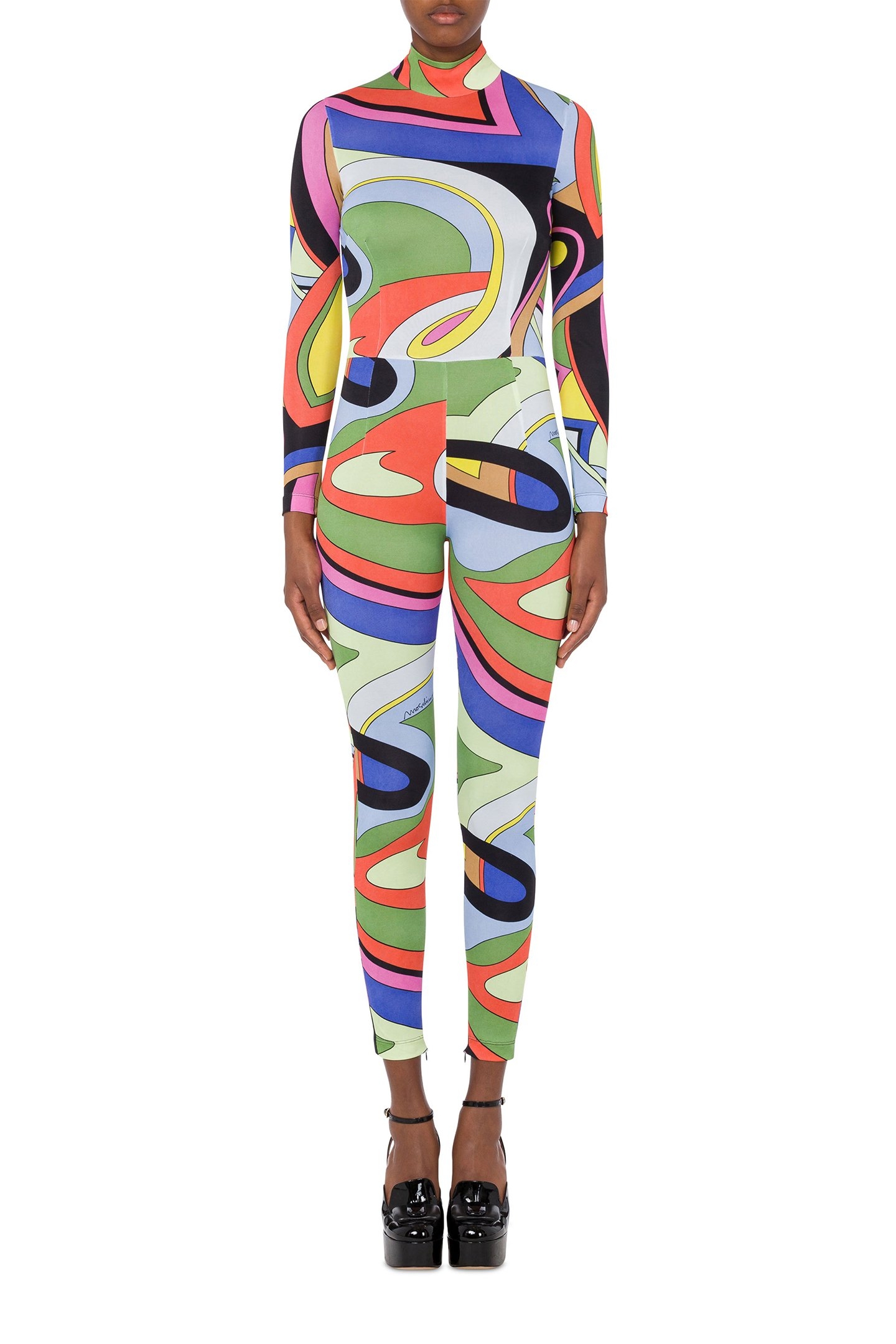 MULTICOLOR PRINT JERSEY JUMPSUIT MULTICOLOUR 1