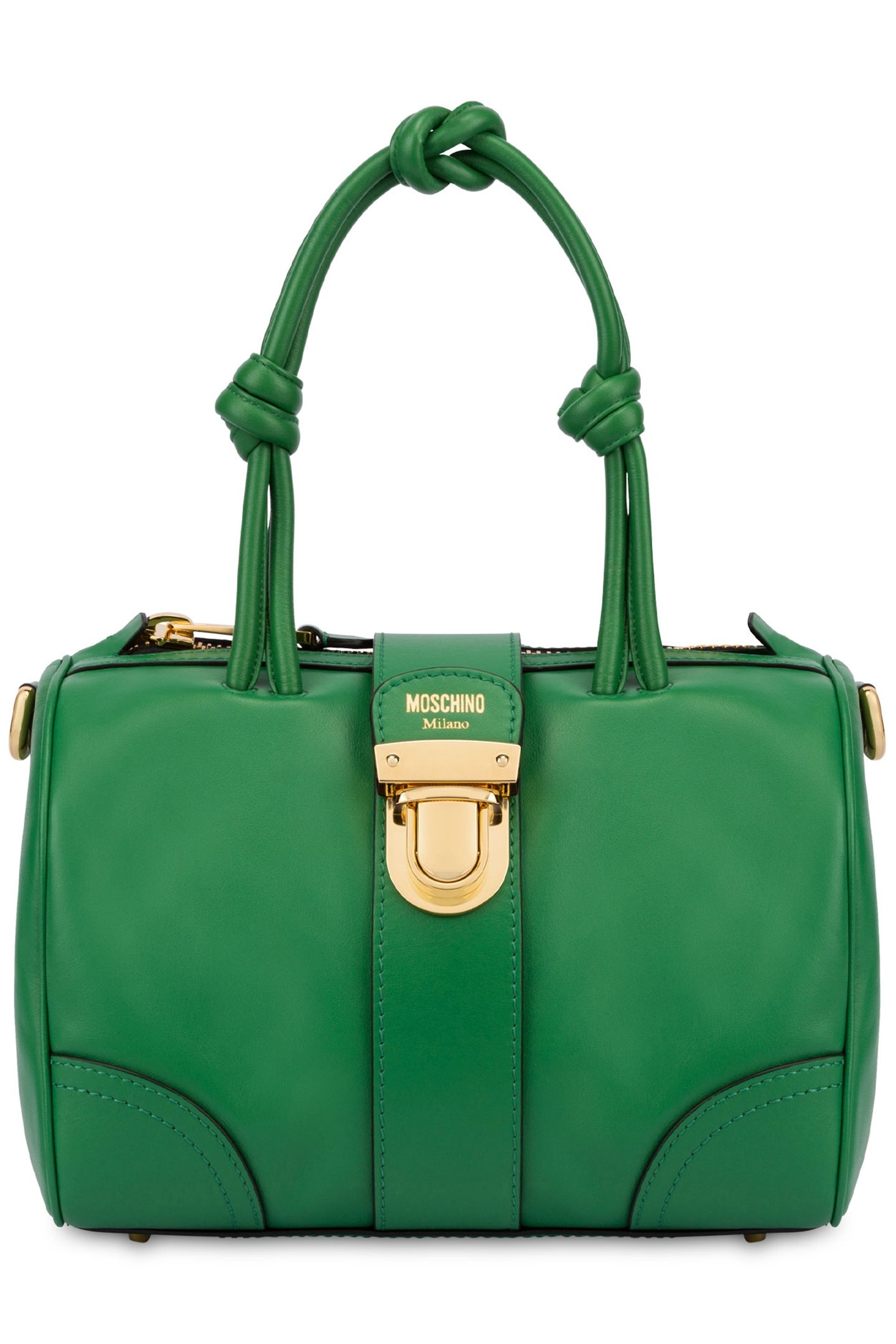 KNOTS CALFSKIN HANDBAG GREEN 1
