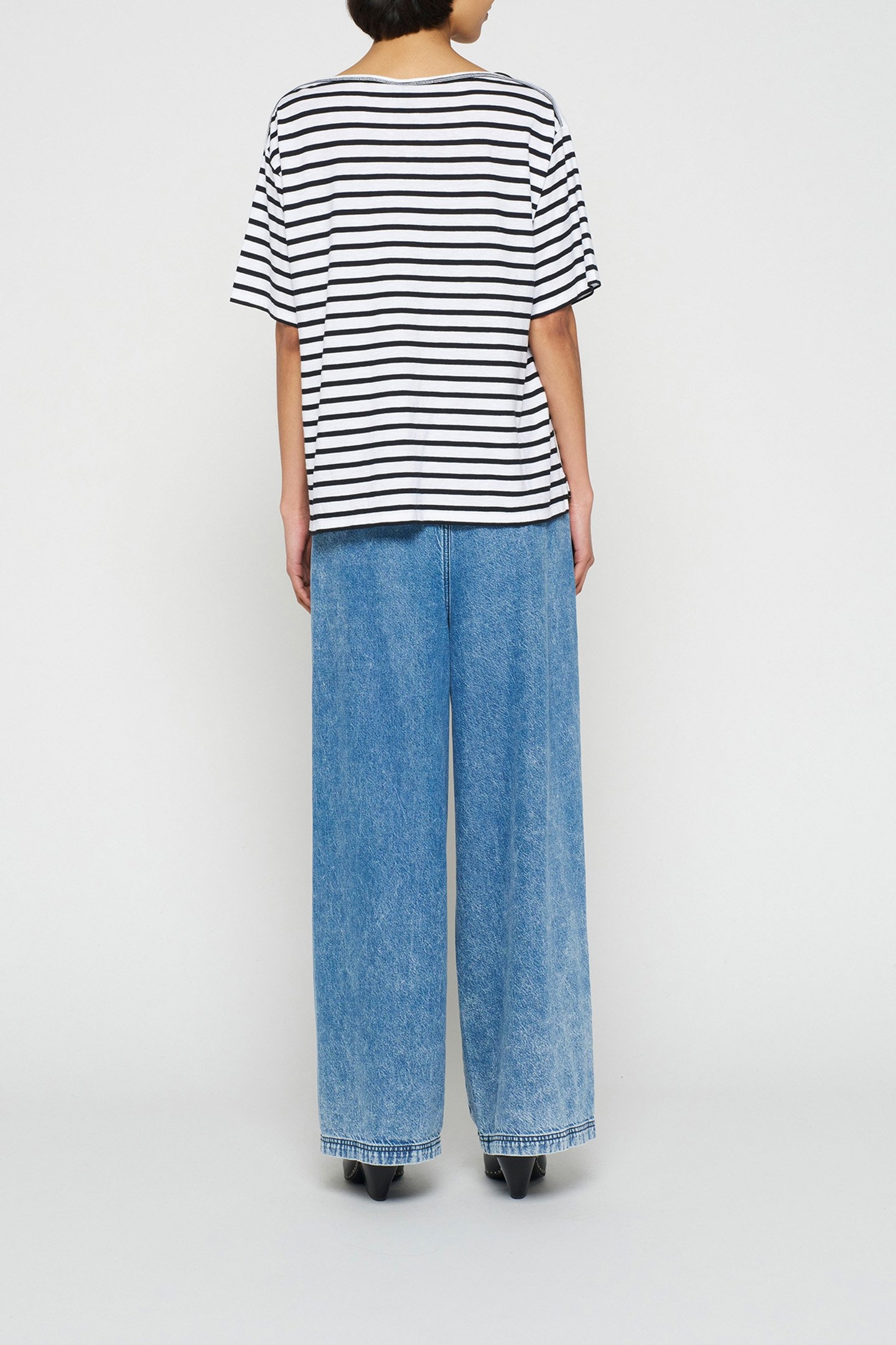 FLOWY DENIM PANTS BLUE DENIM 2