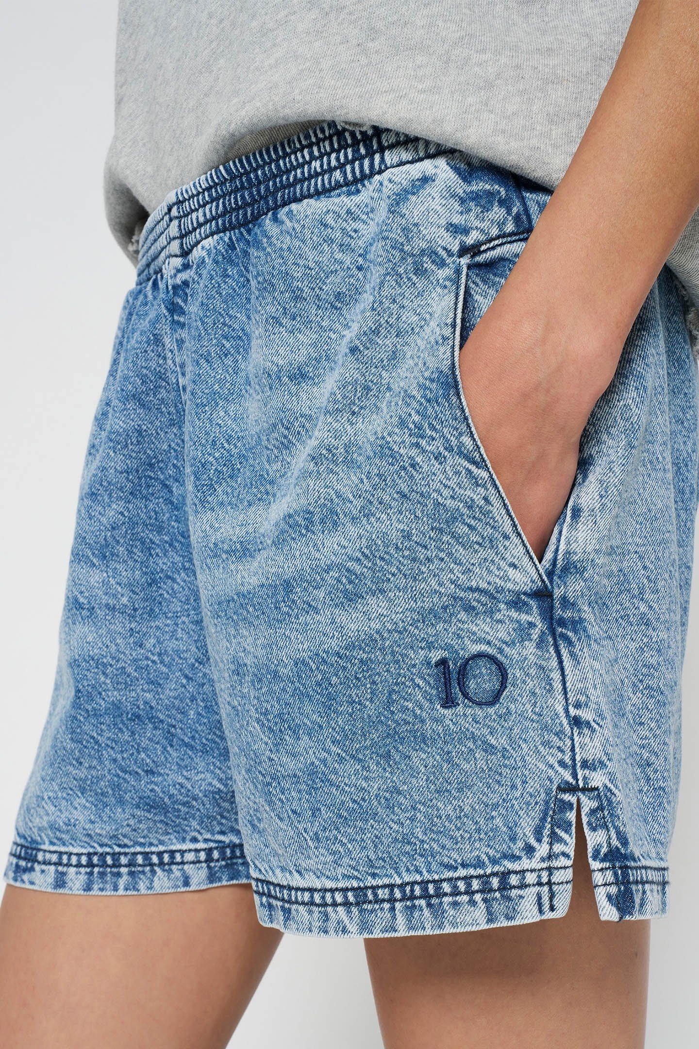 FLOWY SHORTS BLUE DENIM 5