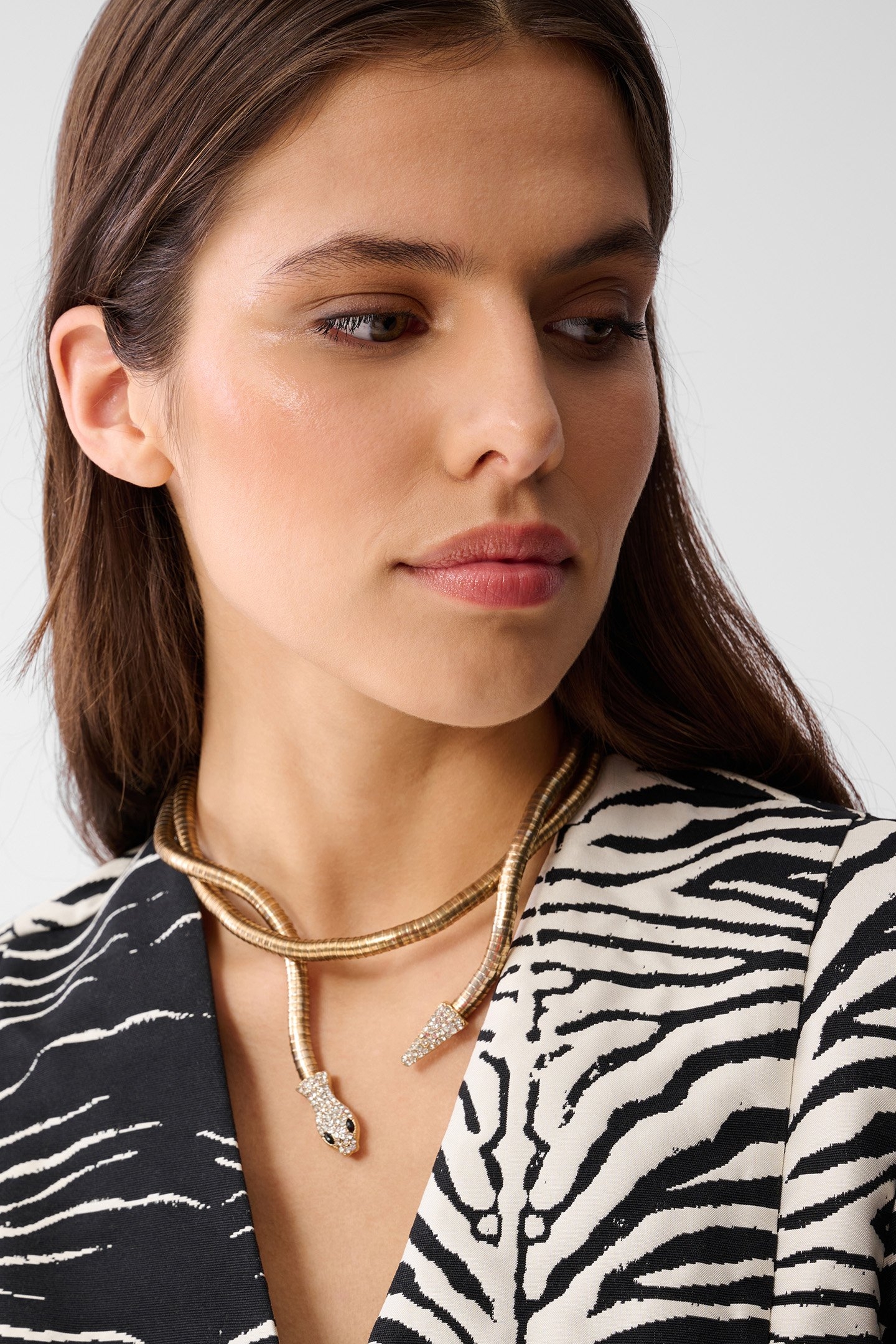 LA-SBZEBRA EGG SHAPE DRESS BLACK/WHITE 5