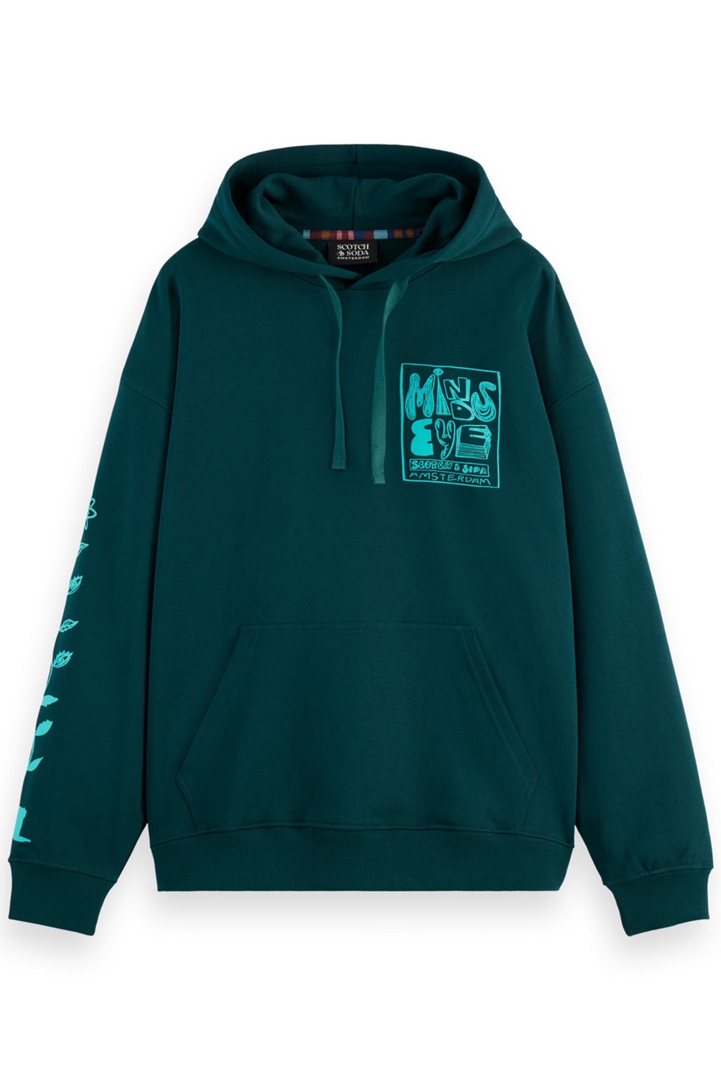 LOOSE FIT ARTWORK HOODIE CYPRESS GREEN 4