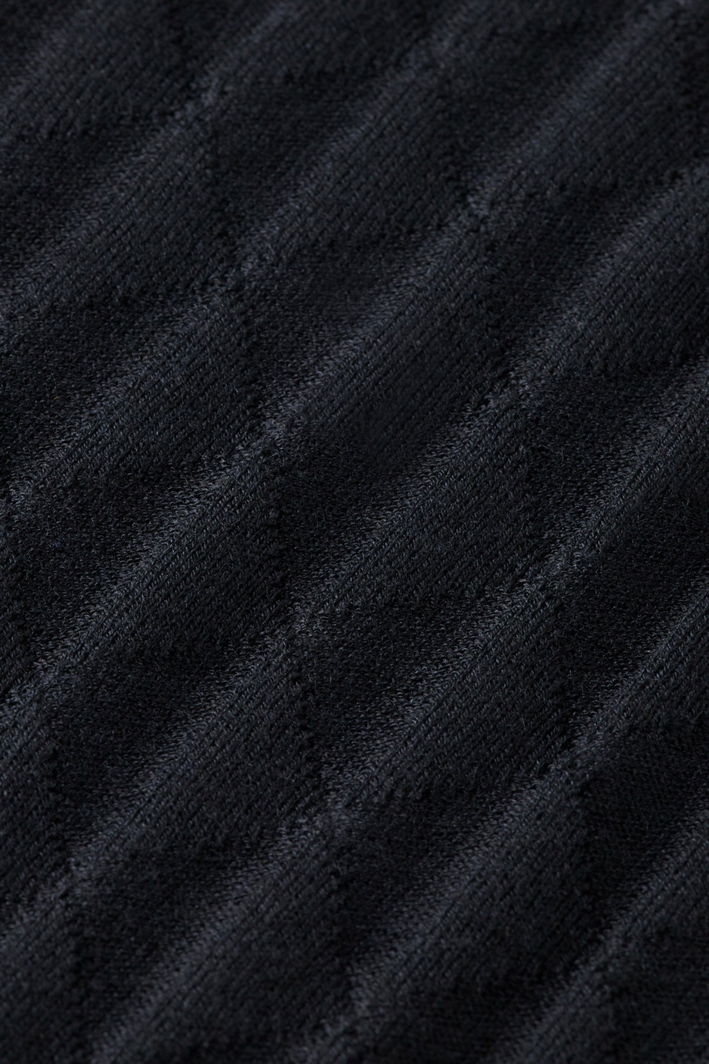 TURTLE NECK REGULAR FIT RELIEF STITCH SWEATER BLACK 8