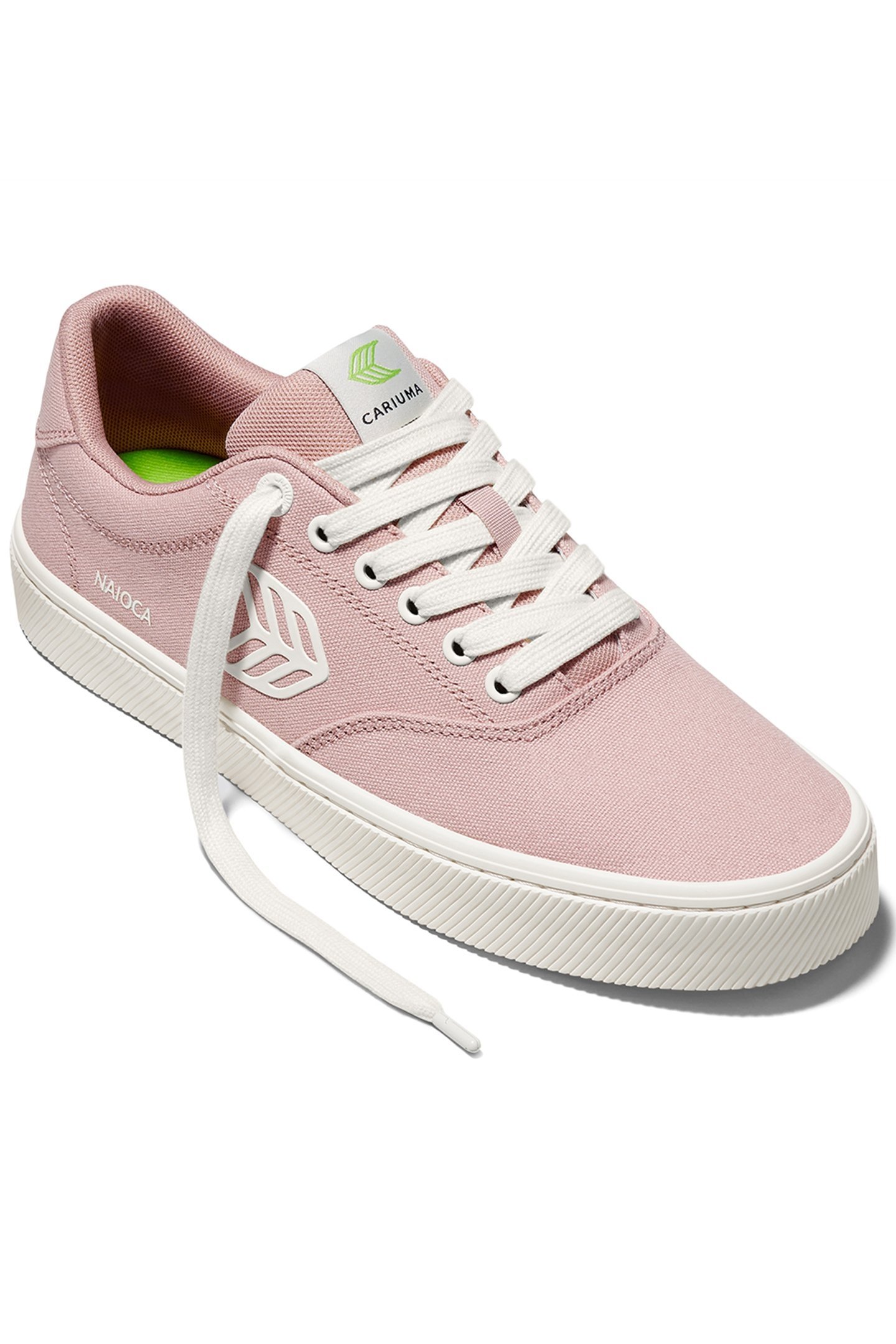 NAIOCA ROSE CANVAS IVORY LOGO SNEAKER 2