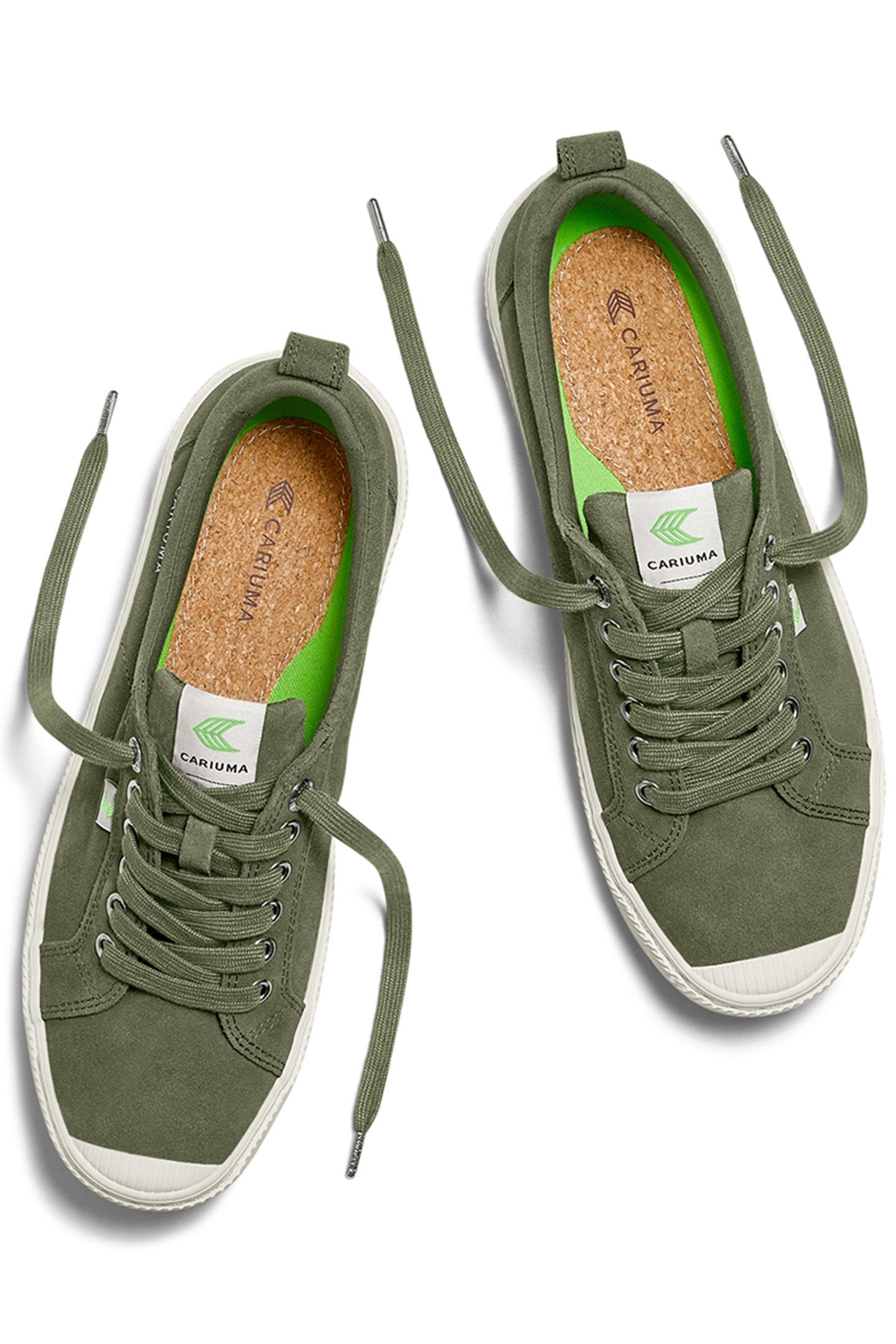 OCA LOW BRONZE GREEN SUEDE SNEAKER 3