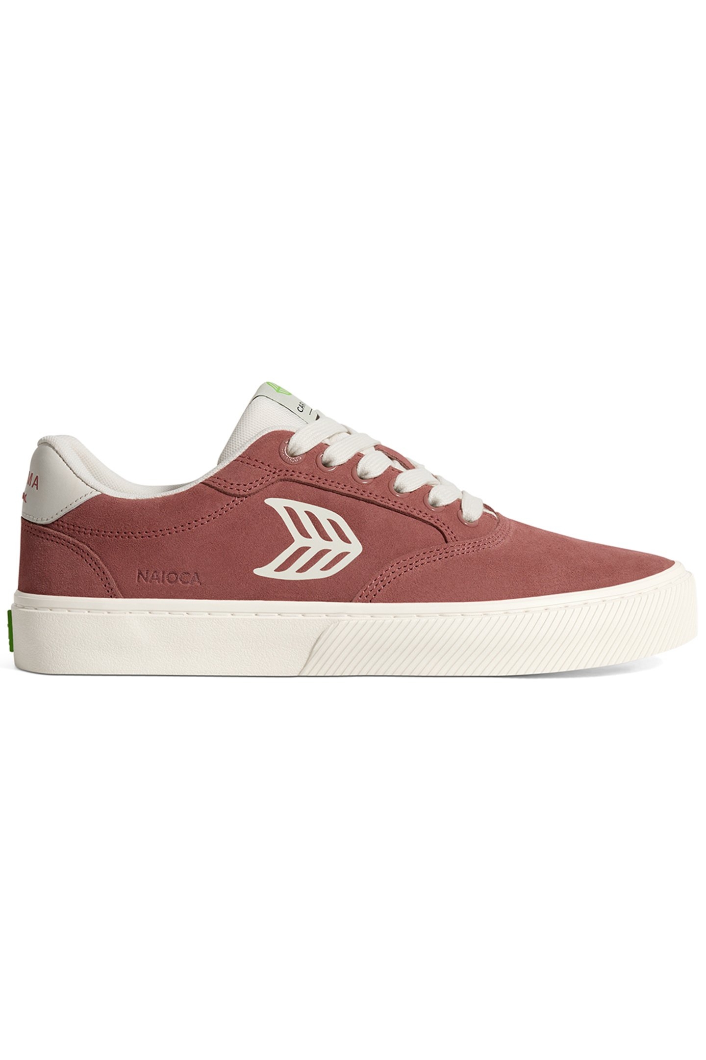 NAIOCA WHITHERED ROSE SUEDE IVORY LOGO SNEAKER 1