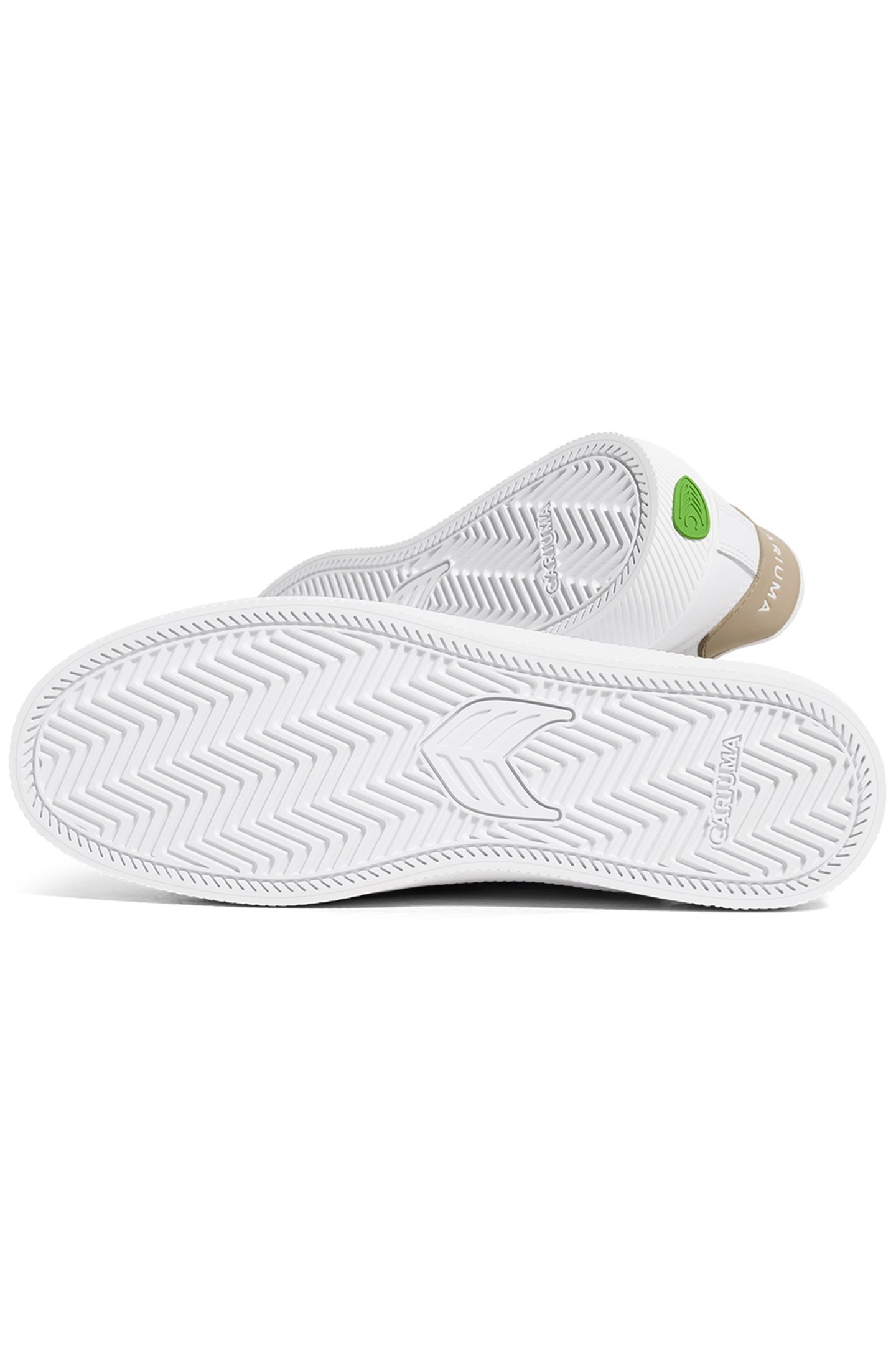 SALVAS WHITE LEATHER SHIFTING SAND LOGO SNEAKER 4