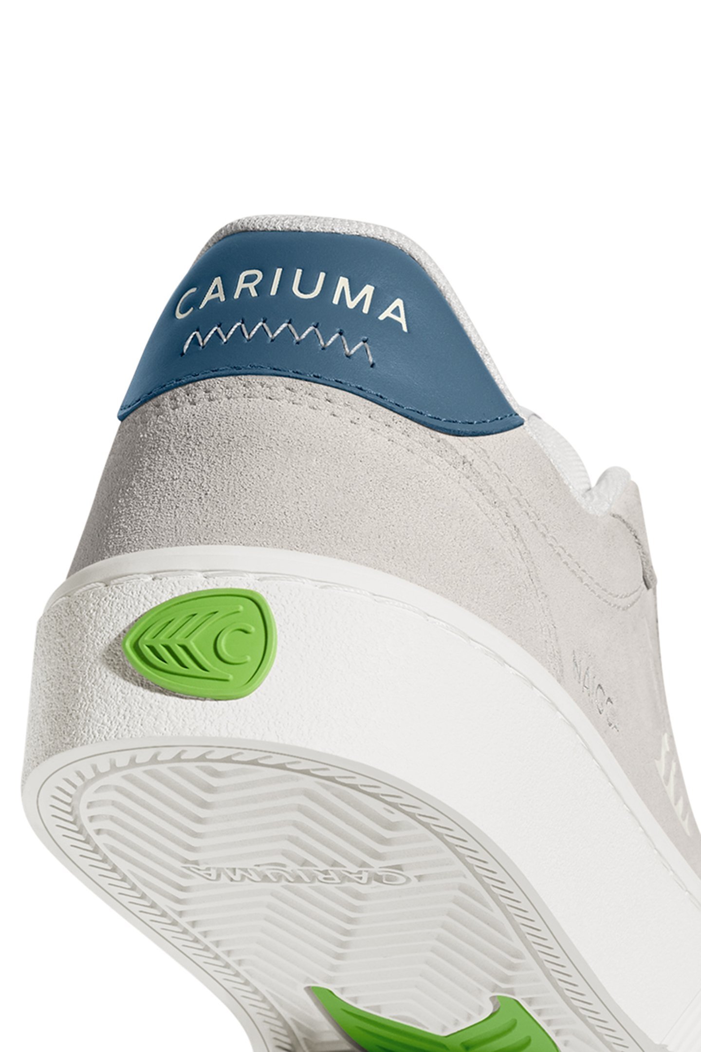 NAIOCA SMOKE WHITE SUEDE OFF-WHITE LOGO WASHED BLUE SNEAKER 6