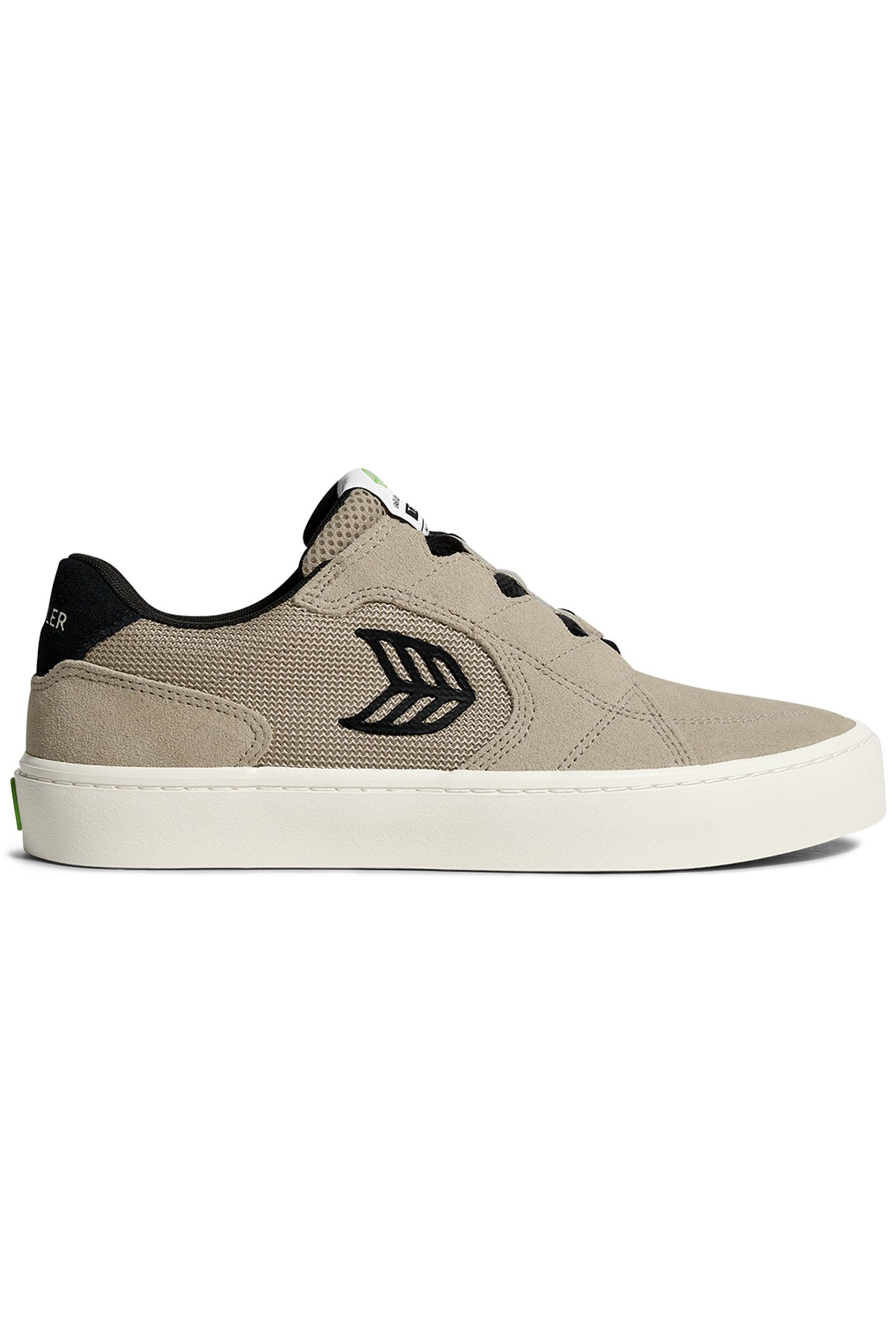 T20 PRO PLAZA TAUPE SUEDE AND MESH BLACK LOGO SNEAKER 1