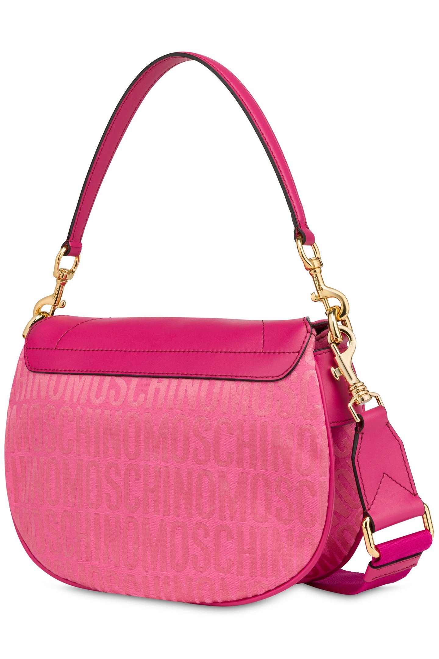 ALLOVER LOGO NYLON HANDBAG PINK 2
