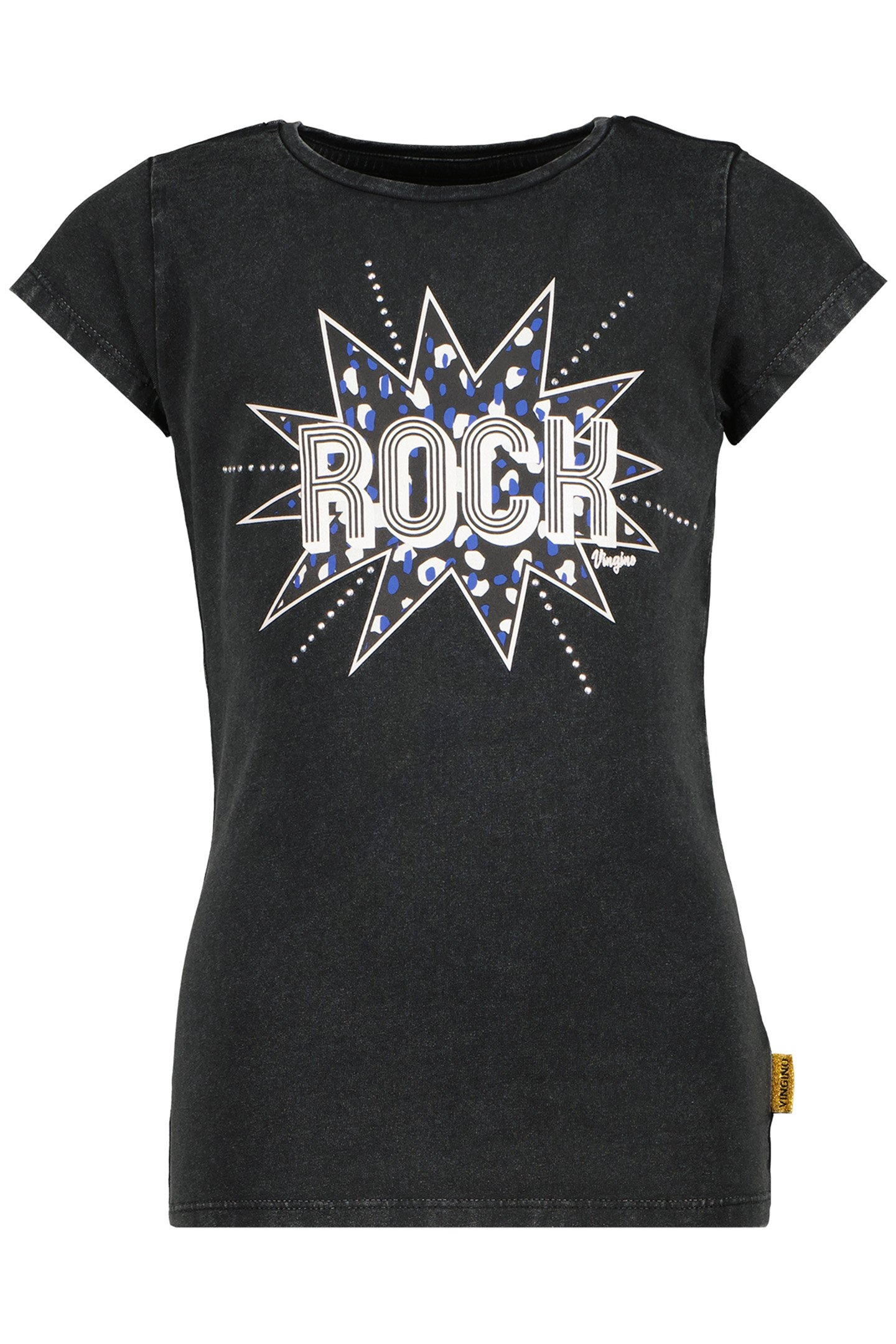 GIRL'S HEBE T-SHIRT WASHED BLACK 1