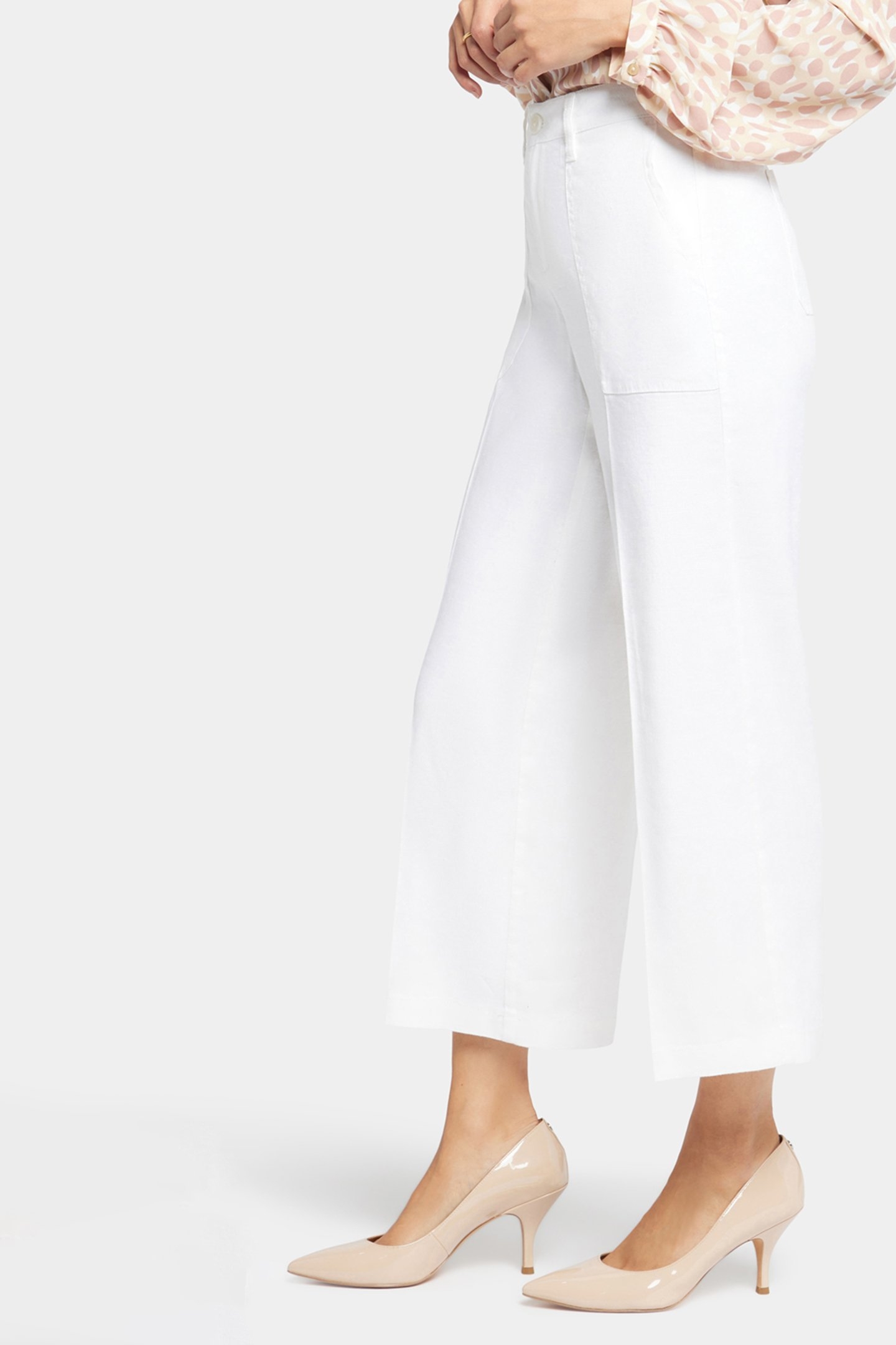 WIDE LEG CROPPED CARGO OPTIC WHITE 5