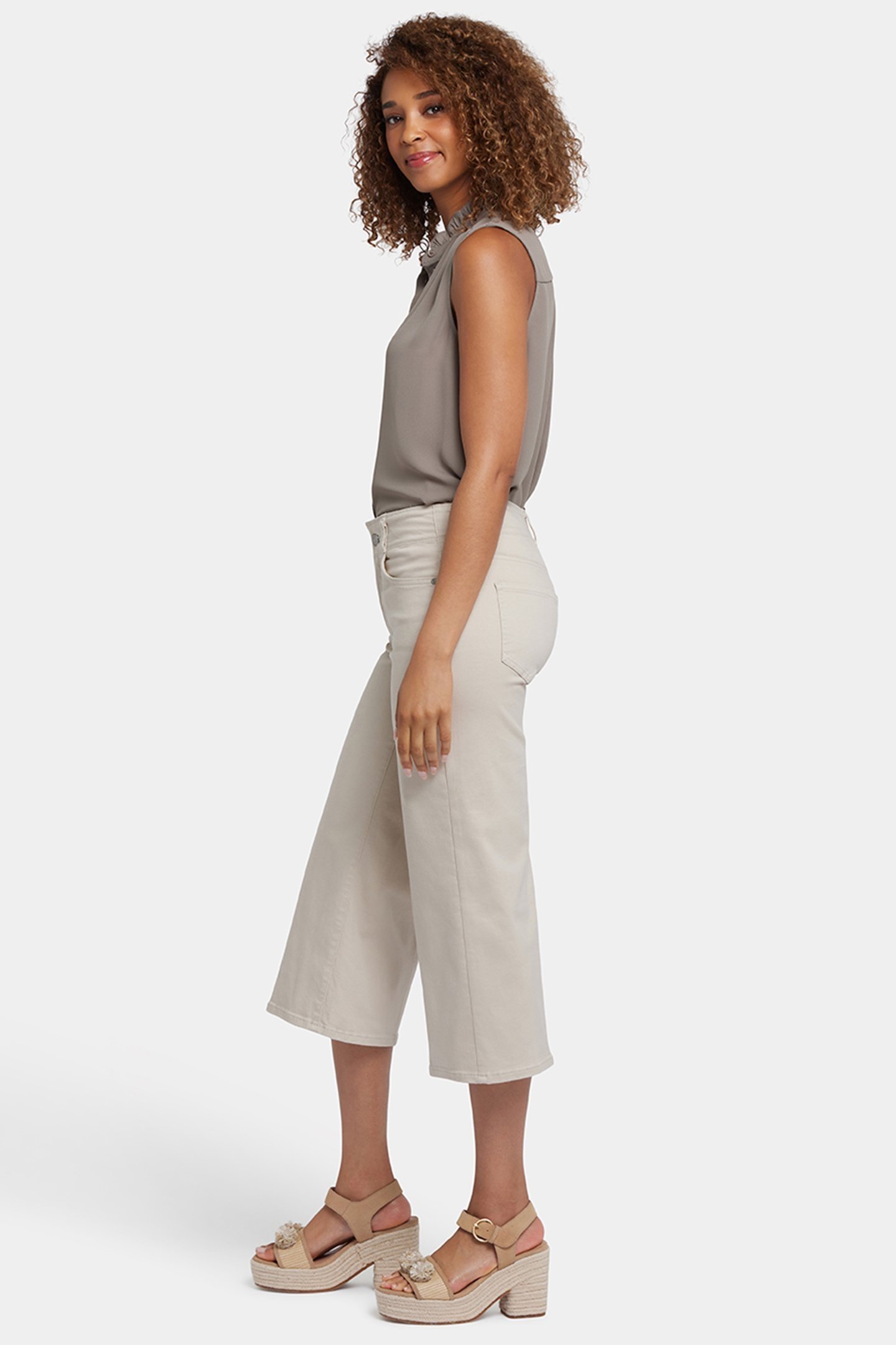 BRIGITTE WIDE LEG CAPRI FEATHER 3