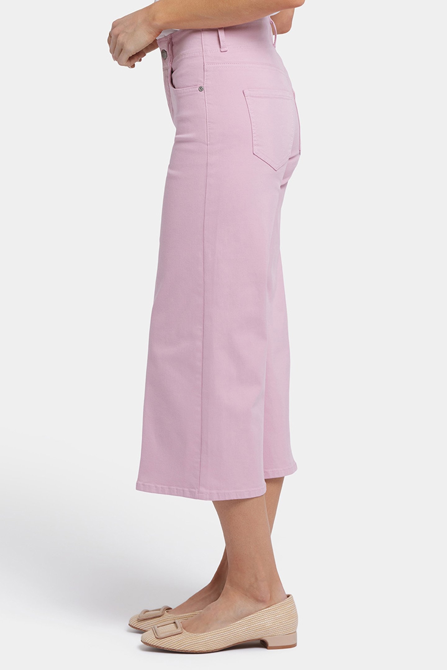 BRIGITTE WIDE LEG CAPRI PINK NECTAR 5