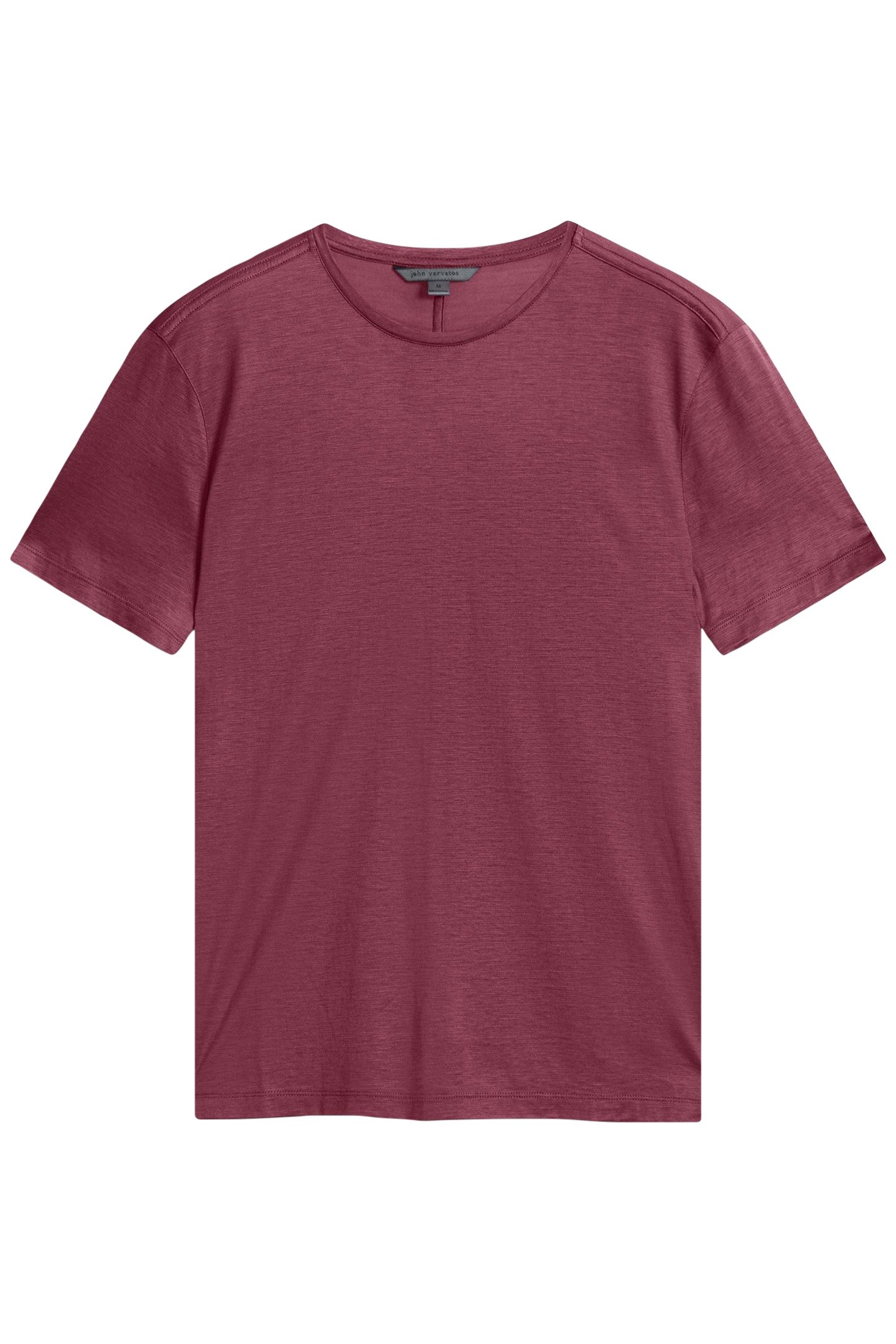 AMATO REGULAR FIT SS CREW PLUM 2