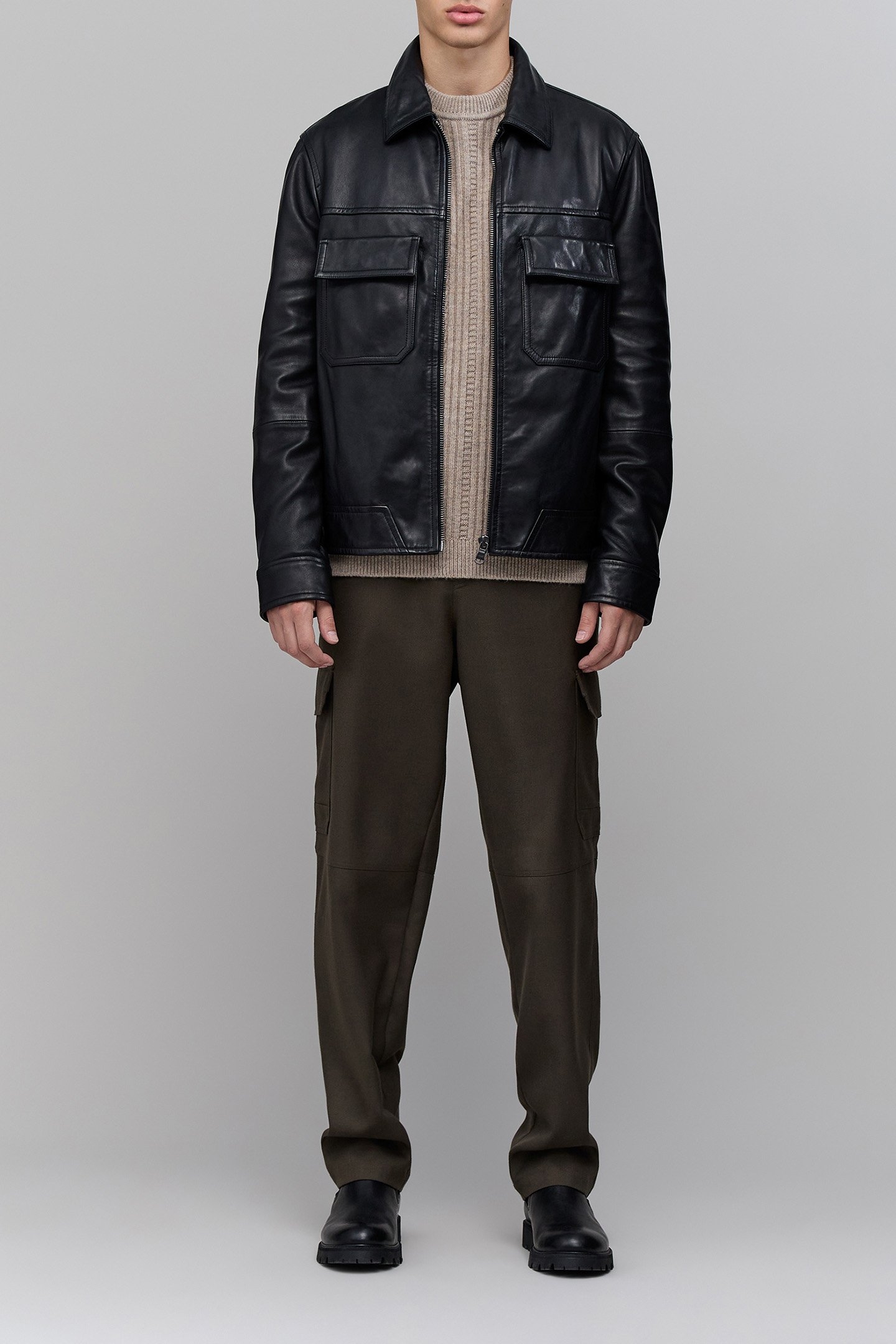 RAW KNIT CABLE SWEATER 5