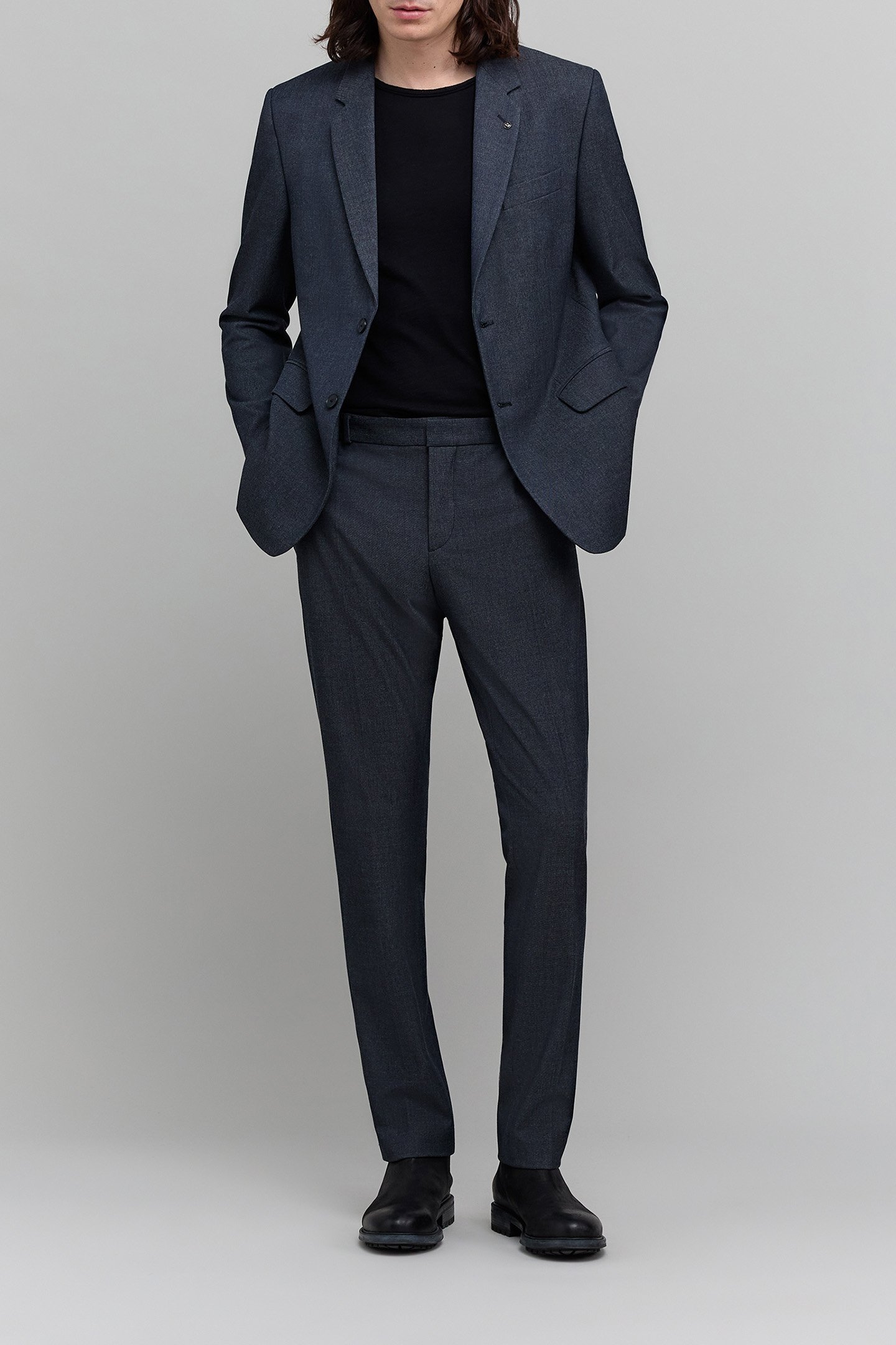 NAVY MOTTLED JOGPANTS 5