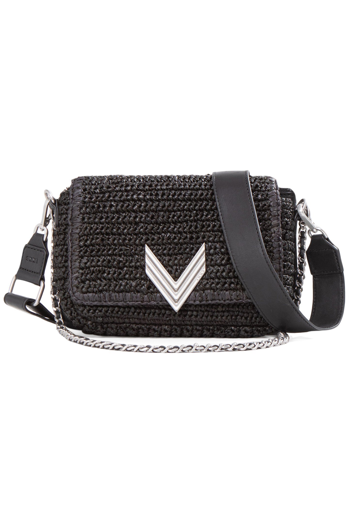 THE 111 BAMBOO BEACH BLACK MIX RAFFIA AND SUEDE FOR WOMEN 1